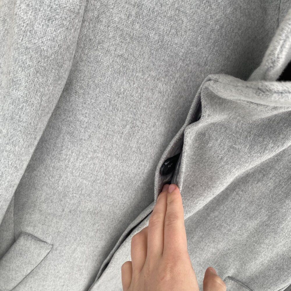Zara Zara Man Asymmetric Collared Coat Jacket Large Gray Size US L / EU 52-54 / 3 - 8 Thumbnail