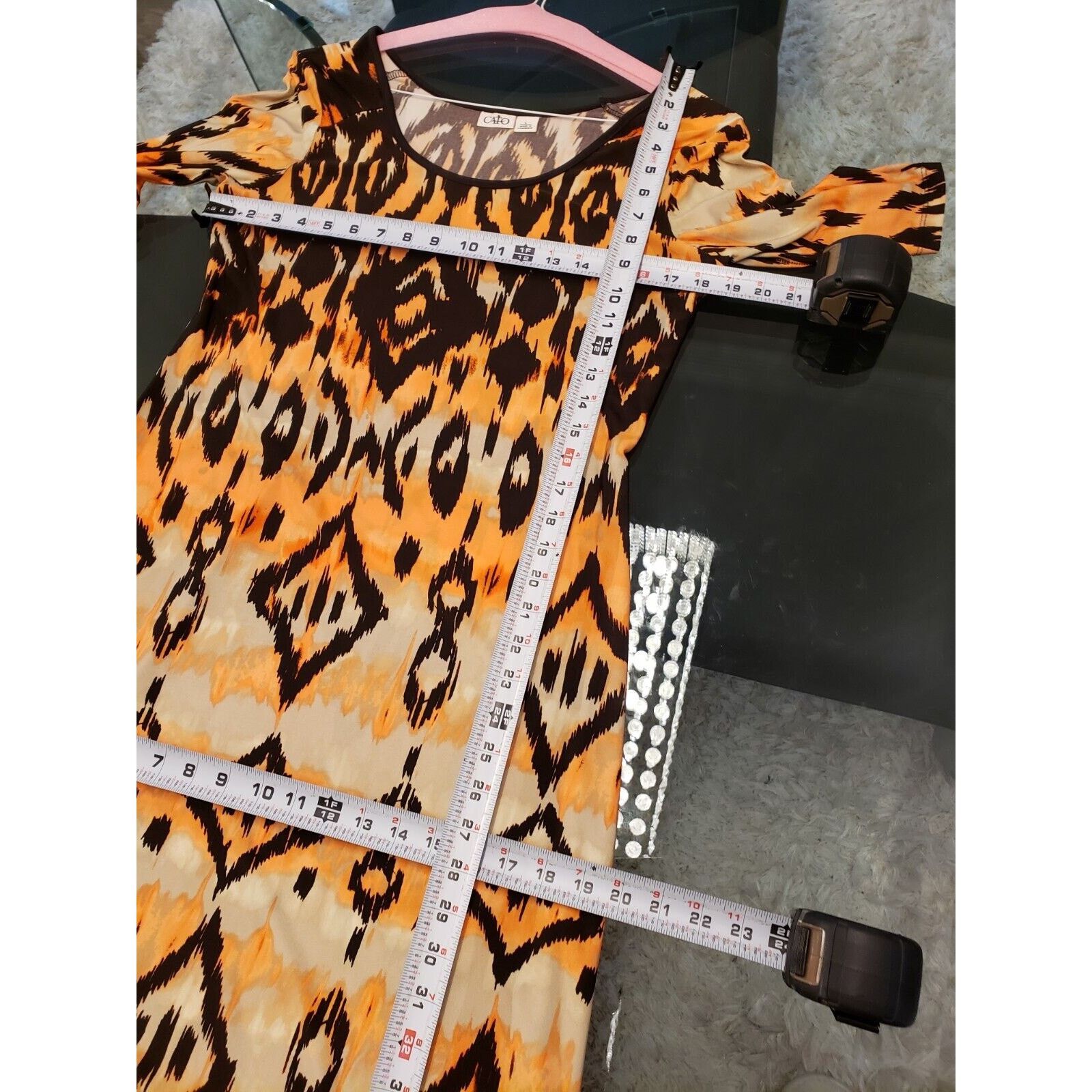 Other Cato Polyester Scoop Neck Short Sleeve Maxi Dress Size L Size L / US 10 / IT 46 - 10 Thumbnail
