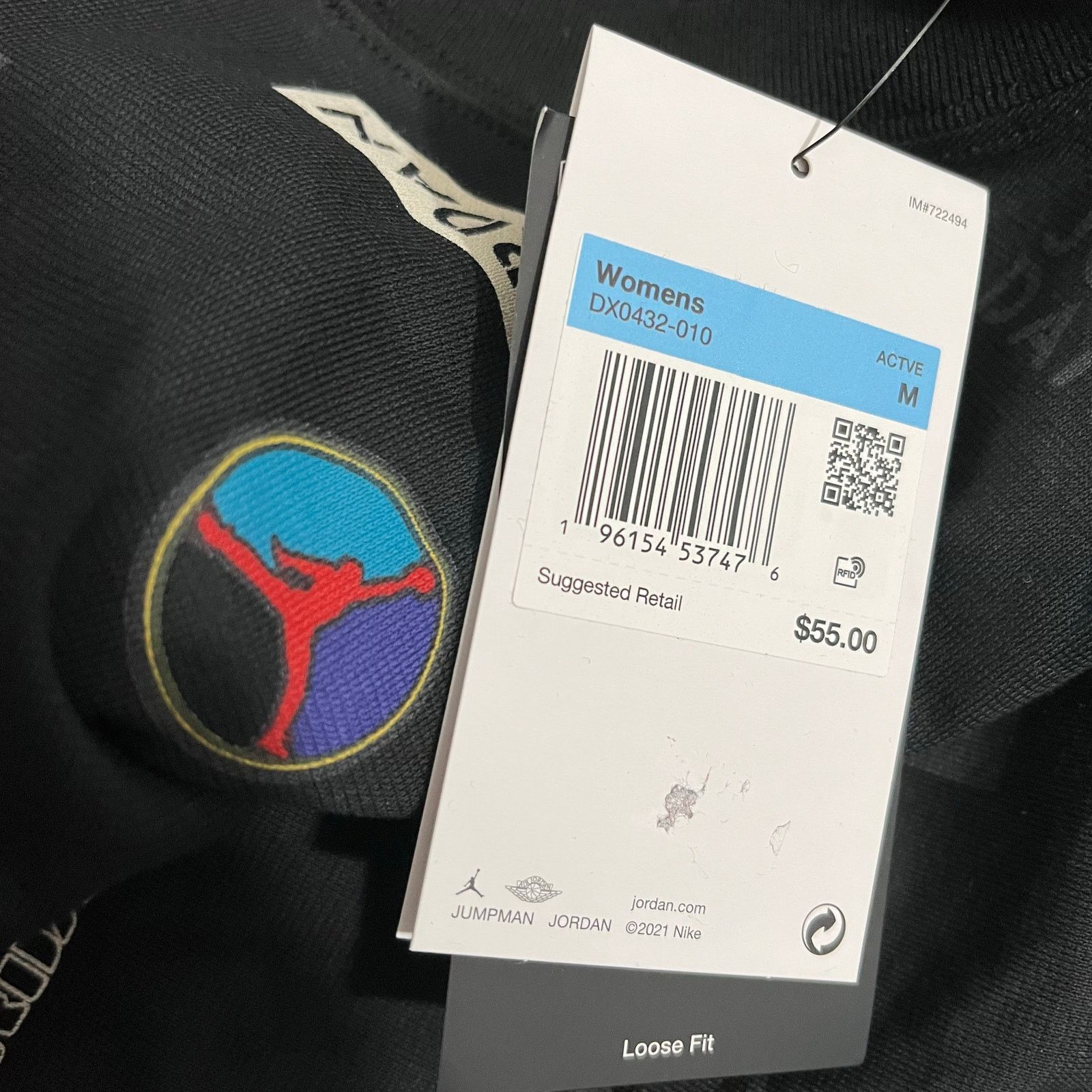 Jordan Brand •NWT• Women’s Jordan Flight Logo Tee Black • Size Medium Size US M / EU 48-50 / 2 - 6 Thumbnail