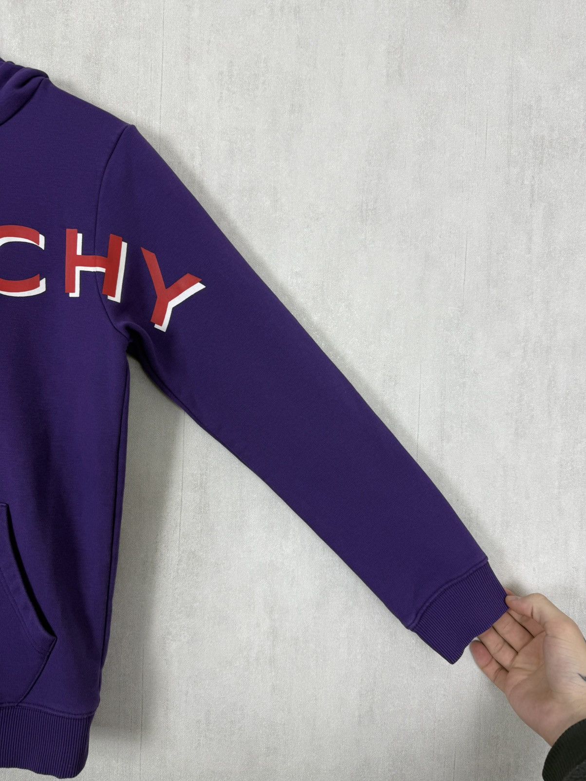Givenchy Givenchy Kids Big Logo Purple Hoodie Size 12Y Size XS / US 0-2 / IT 36-38 - 4 Thumbnail