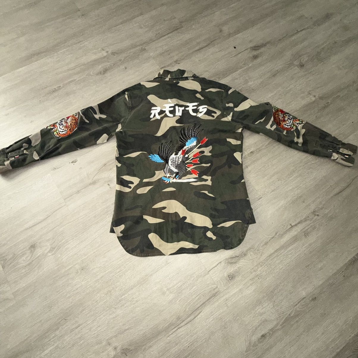 Reves Paris Reves Embroidered Camo Button-Up Shirt Size US M / EU 48-50 / 2 - 1 Thumbnail