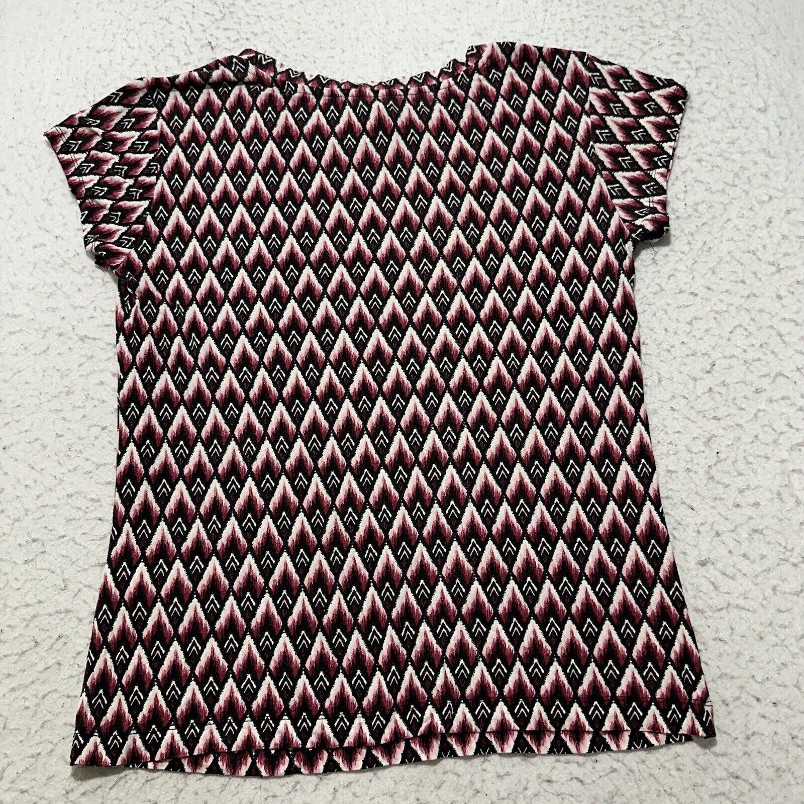 H&M H&M Medium Blouse Stretch Black Pink Geometric Pattern Top Size M / US 6-8 / IT 42-44 - 10 Thumbnail