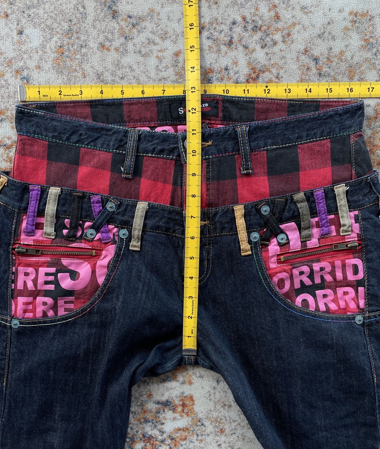 Hysteric Glamour SORRIDERE DOUBLE WAIST LOOK LIKE HYSTERIC Size US 33 - 8 Thumbnail