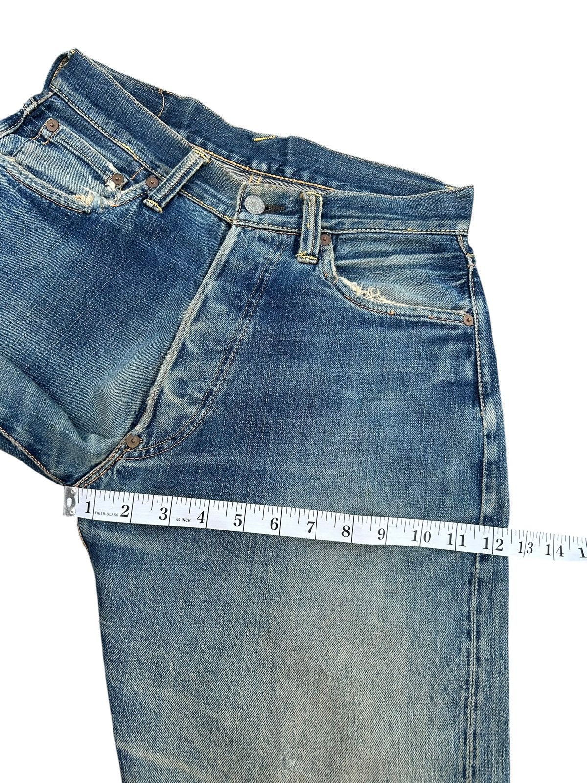 Kapital Thrashed Vintage Evisu Selvedge Denim Jeans Size US 28 / EU 44 - 21 Thumbnail