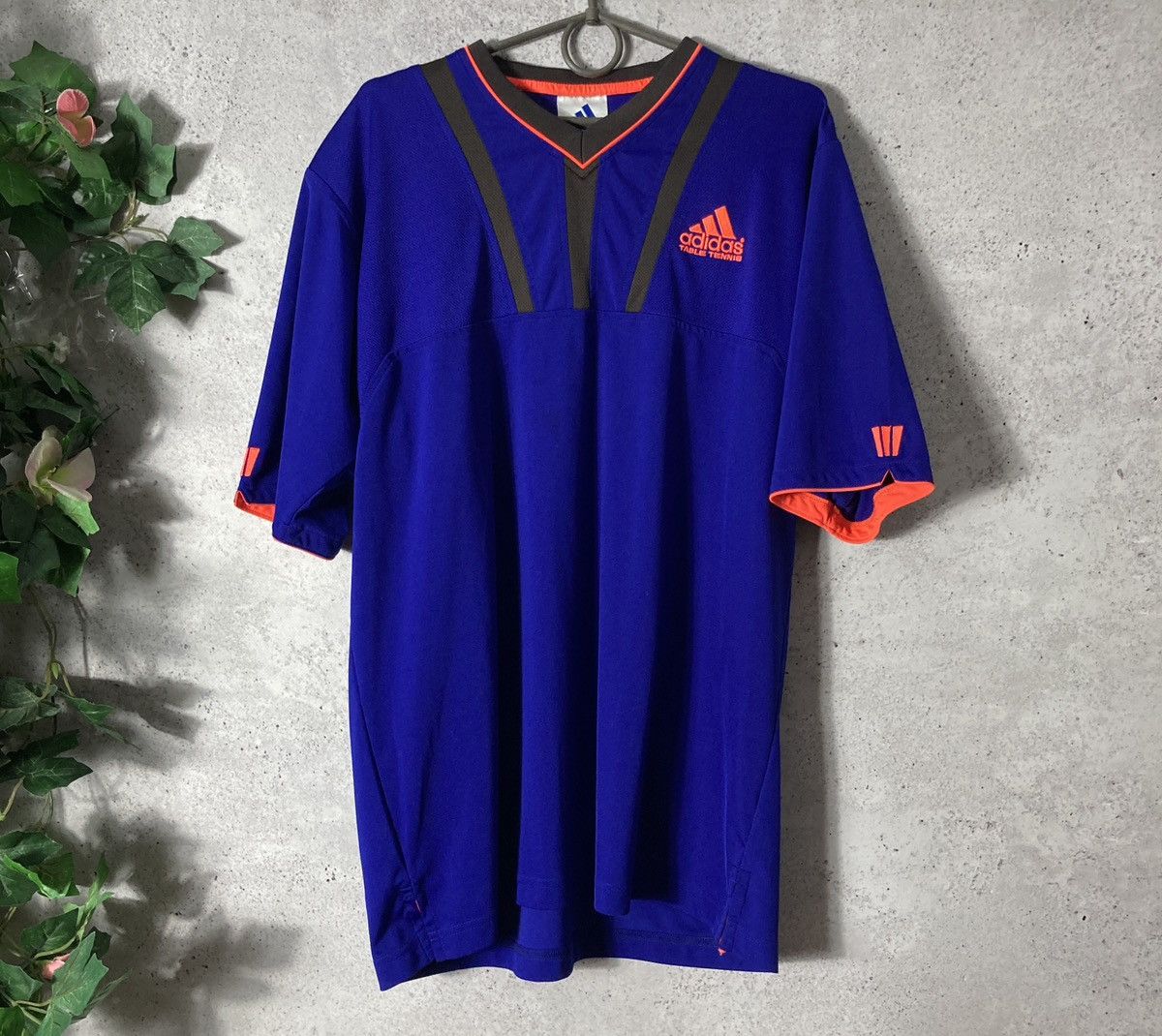 Pre-owned Adidas X Vintage T-shirt Adidas Table Tenis Originals Vintage 90's In Blue