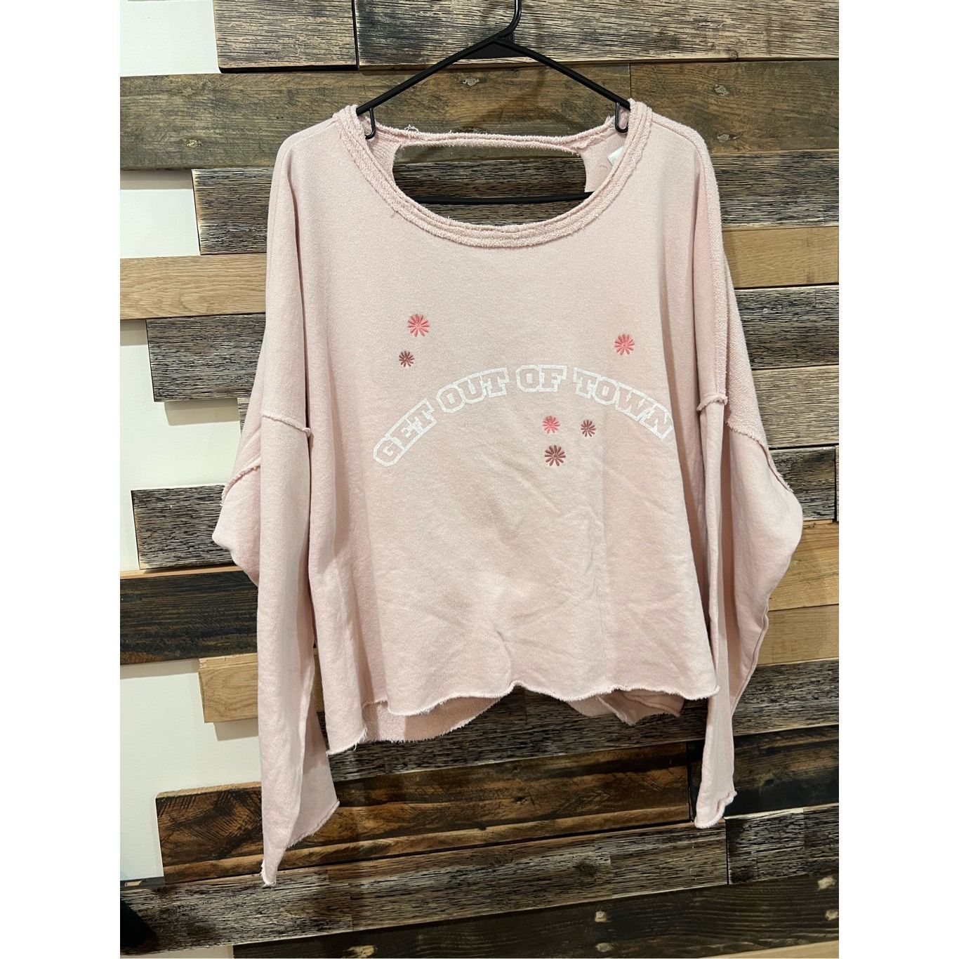 Other Aerie NWOT Get Out Town Tie Back Sweatshirt pink sz Medium Size M / US 6-8 / IT 42-44 - 3 Thumbnail