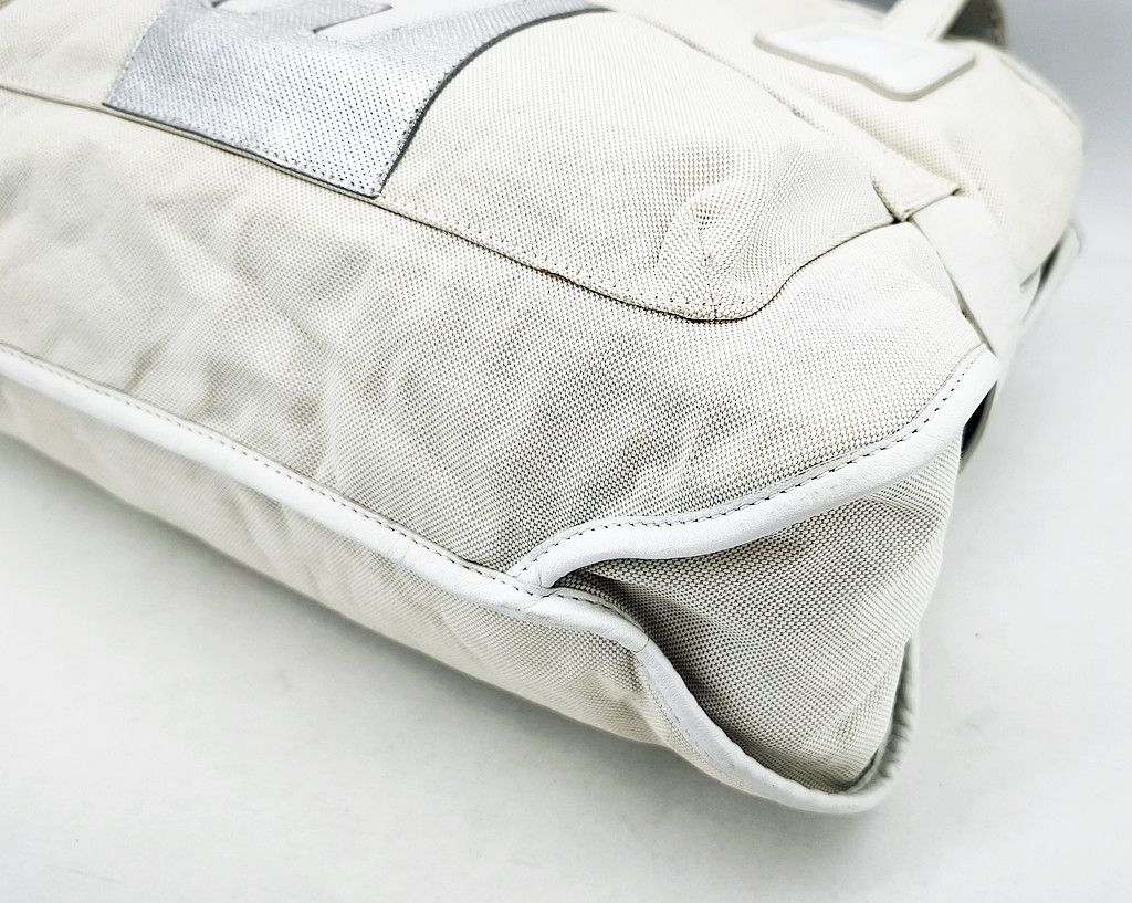 Hogan HOGAN White canvas expandable tote bag Size ONE SIZE - 9 Thumbnail