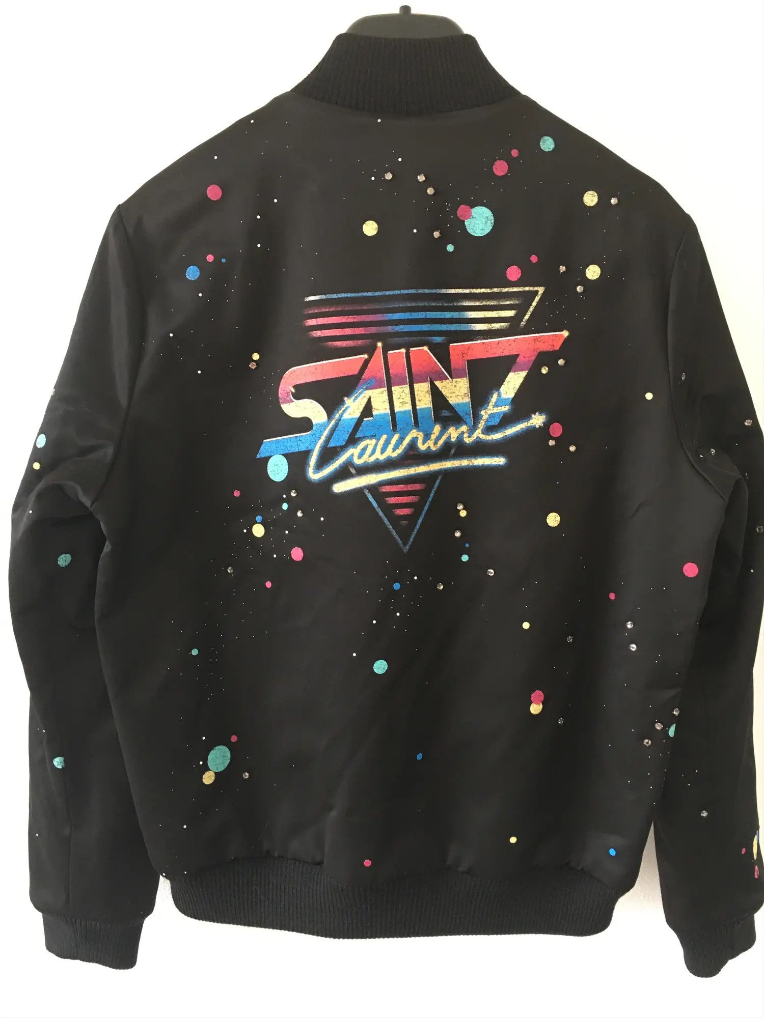 Saint Laurent Paris SS'20 Teddy Jacket Galaxy Logo Size US XS / EU 42 / 0 - 2 Thumbnail