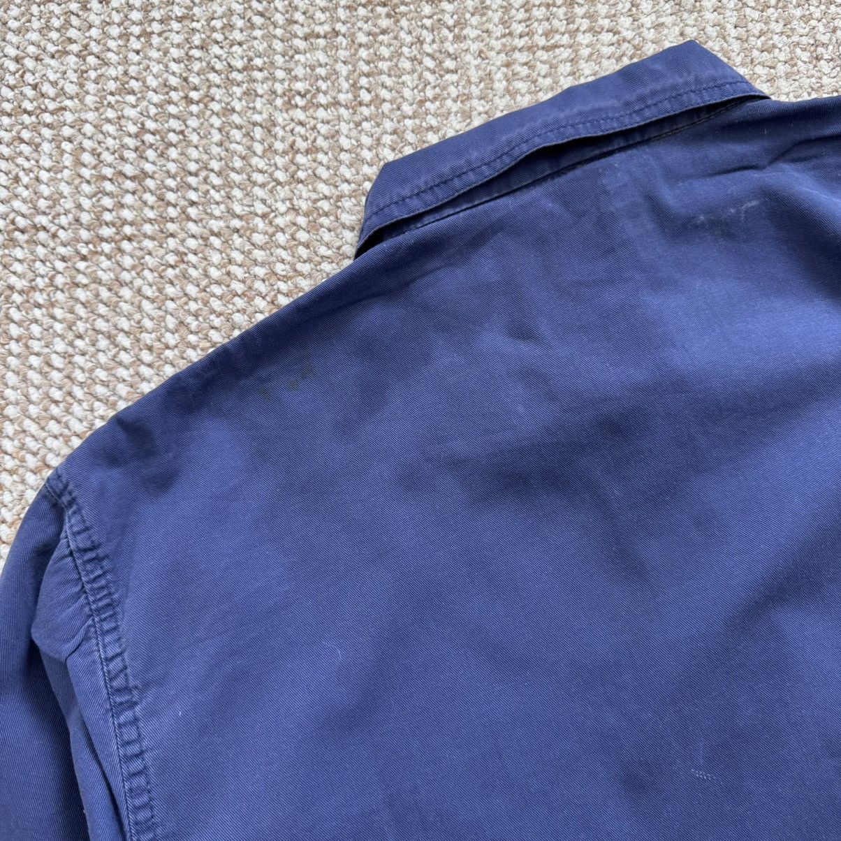 Le Laboureur French vintage faded sanfor work chore stained worn jacket Size US XL / EU 56 / 4 - 11 Thumbnail