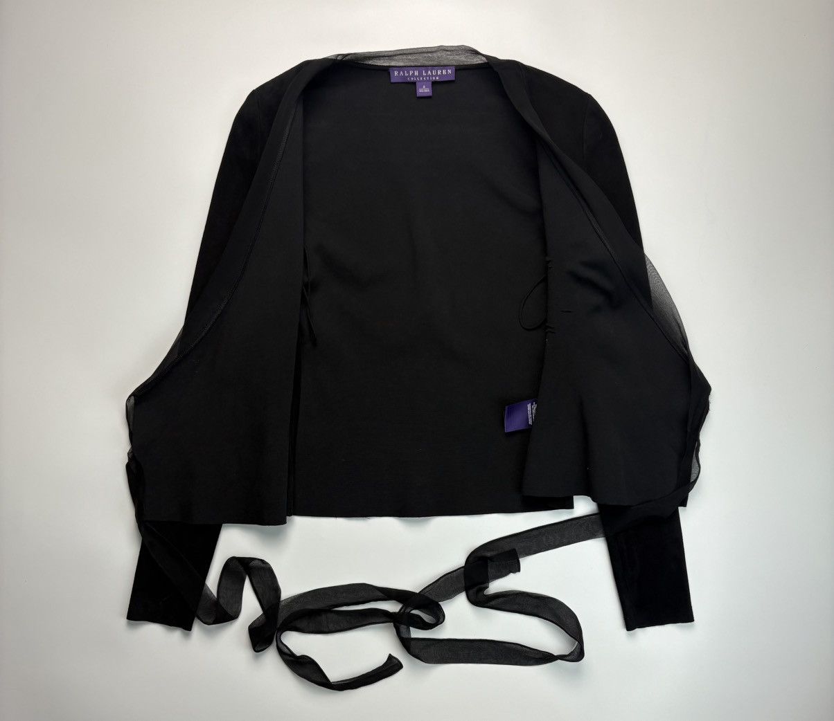 Ralph Lauren Ralph Lauren Purple Label Lamb Suede Wrap Jacket Size S / US 4 / IT 40 - 4 Thumbnail