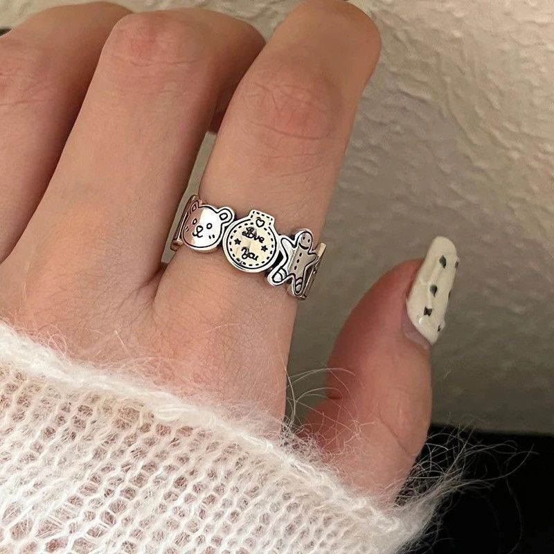 Jewelry × Vintage Cartoon Human-Shaped Ring Size ONE SIZE - 4 Thumbnail