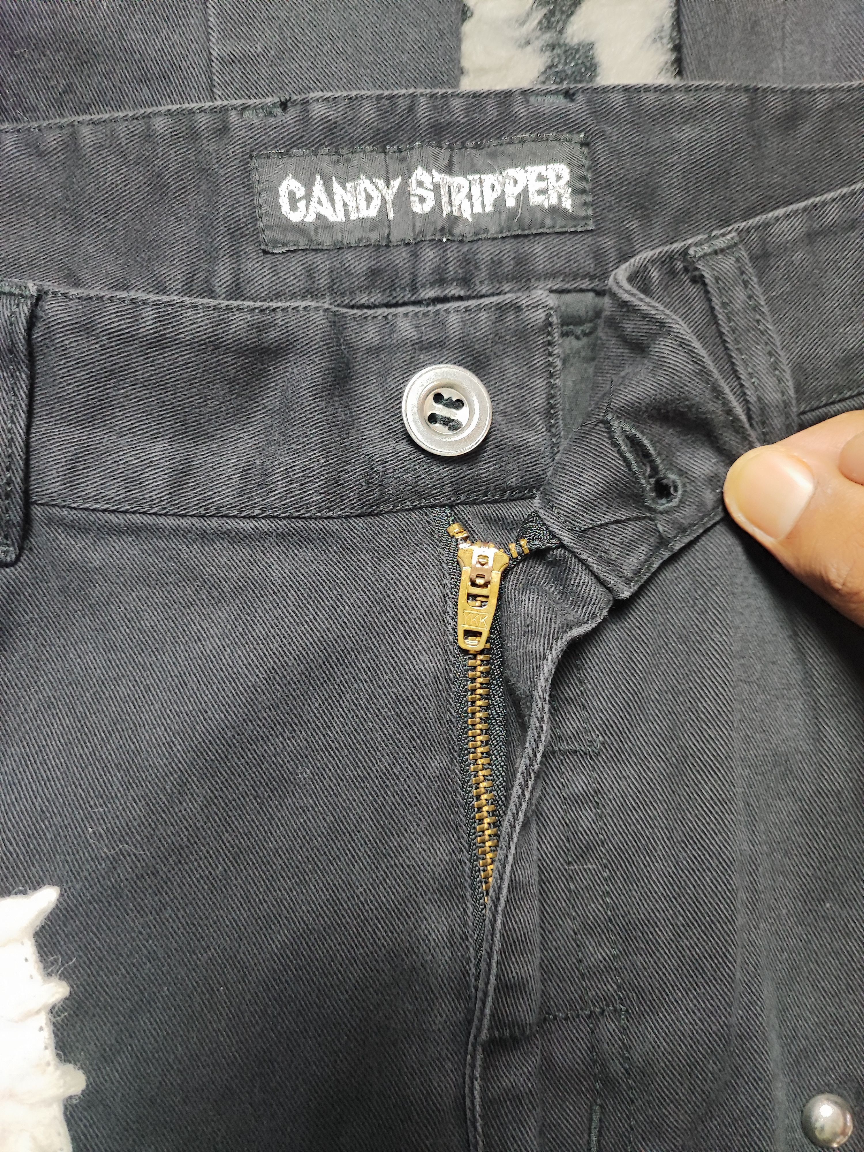 Vivienne Westwood Candy Stripper Bondage ERD Grunge Chrome Distressed Size US 31 - 13 Thumbnail