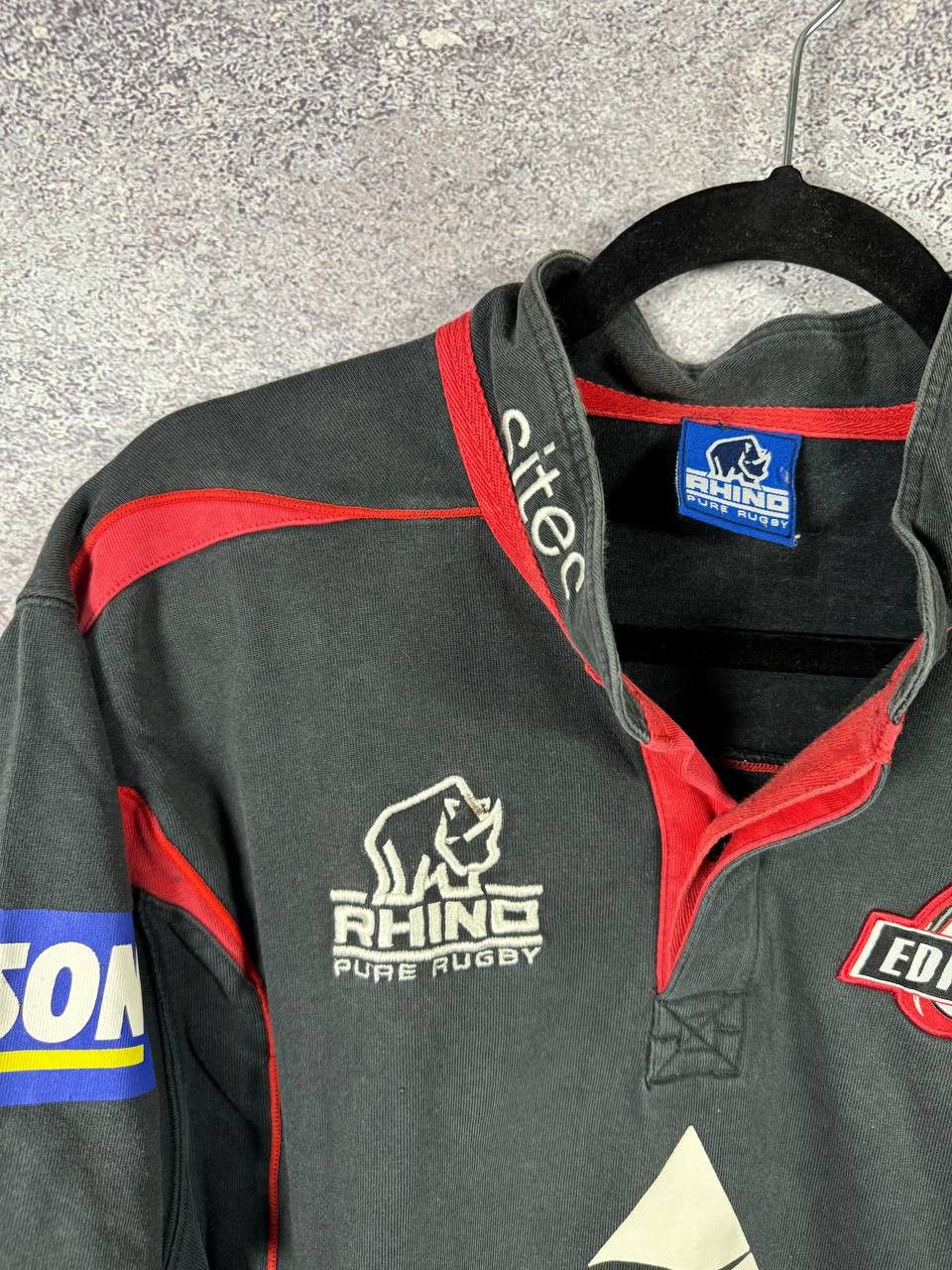 Other Edinburgh Union 2009 Black Rhino Rugby Jersey Maillot Large Size US L / EU 52-54 / 3 - 8 Thumbnail