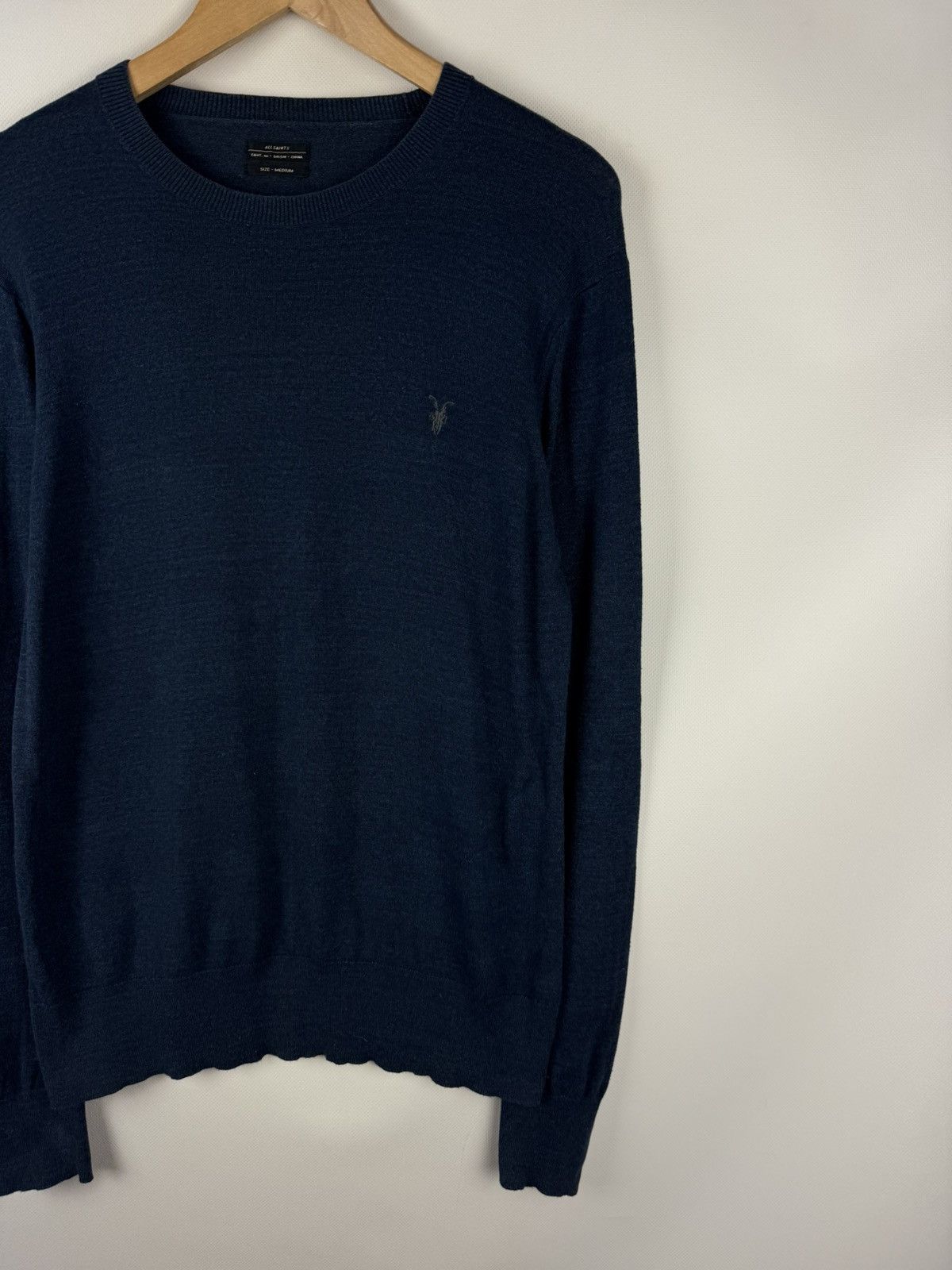 Allsaints × Japanese Brand Allsaints Fritz Crew Lightweight Cotton Sweater Pullover Size US M / EU 48-50 / 2 - 3 Thumbnail