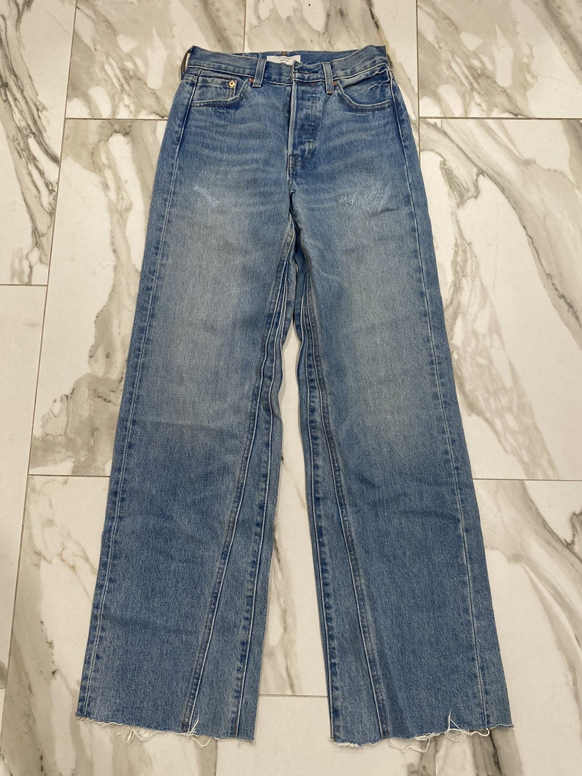 Levi's × Vintage Vintage Wide Leg Altered Levis Size 24" / US 00 / IT 34 - 1 Thumbnail