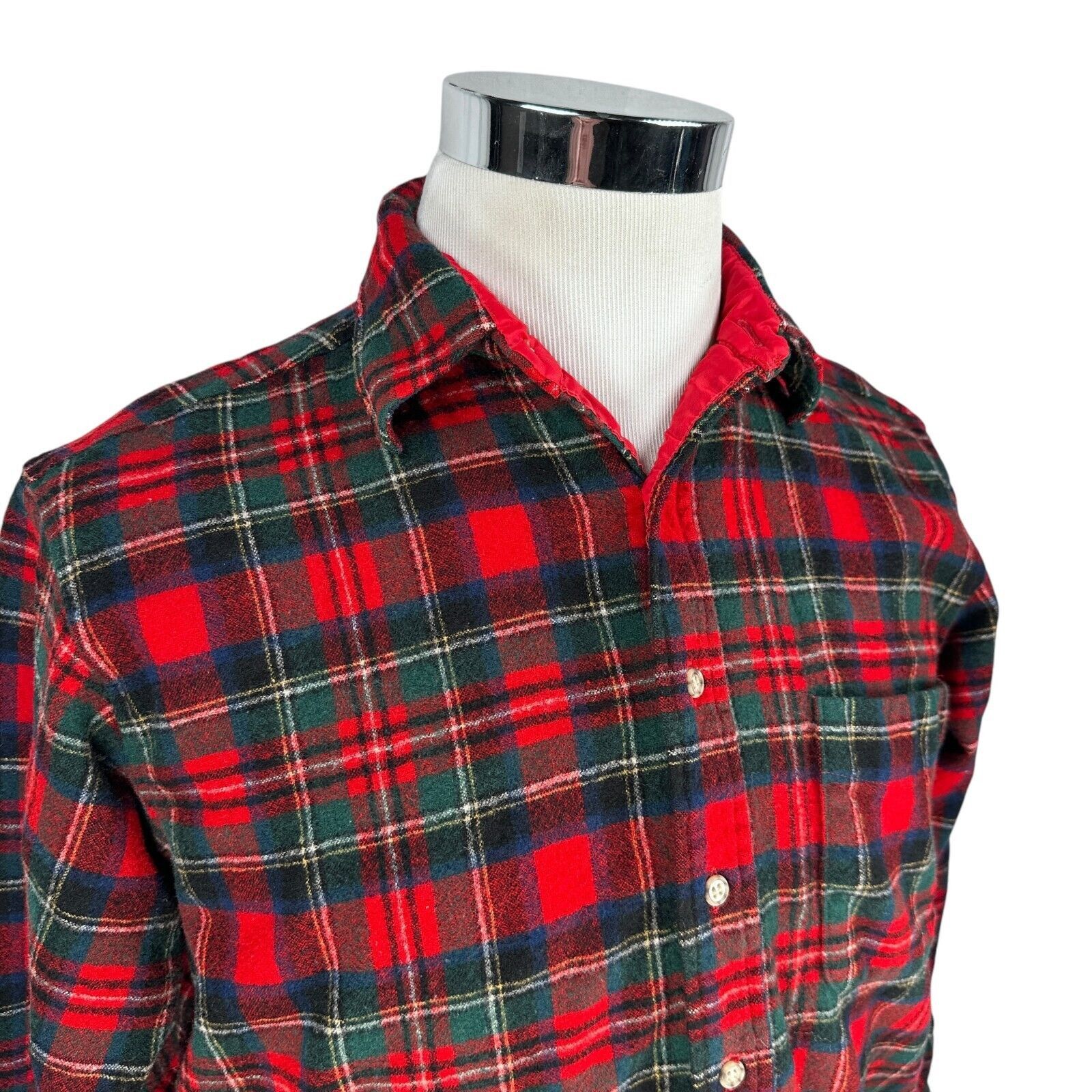 Pendleton Vintage Pendleton Flannel Shirt Mens Large Red Wool Christie Size US L / EU 52-54 / 3 - 2 Thumbnail
