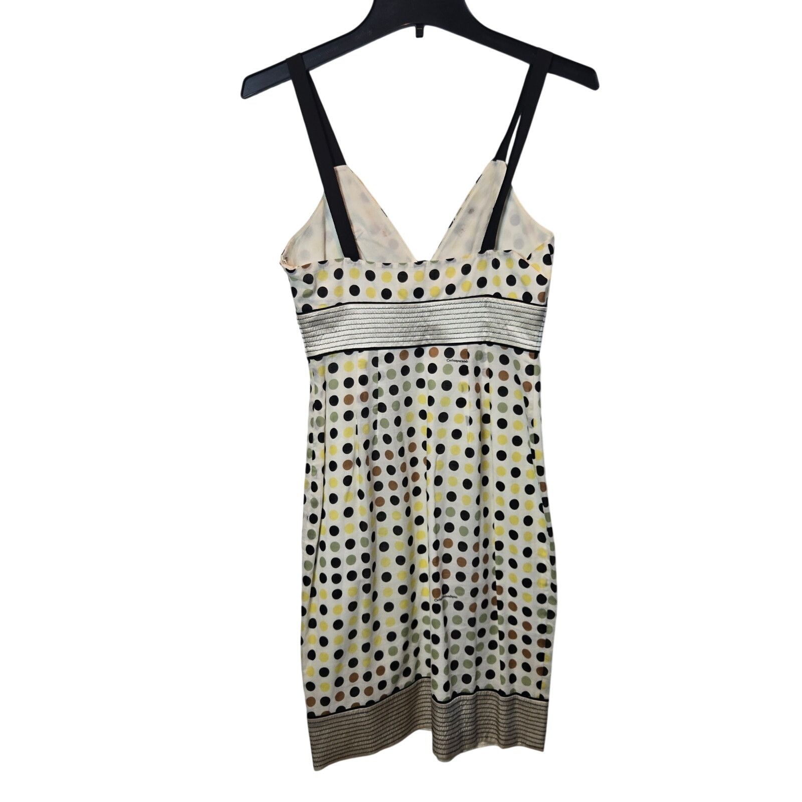 Other Catherine Malandrino polka dot silk cotton dress sz 0 READ Size XS / US 0-2 / IT 36-38 - 2 Thumbnail