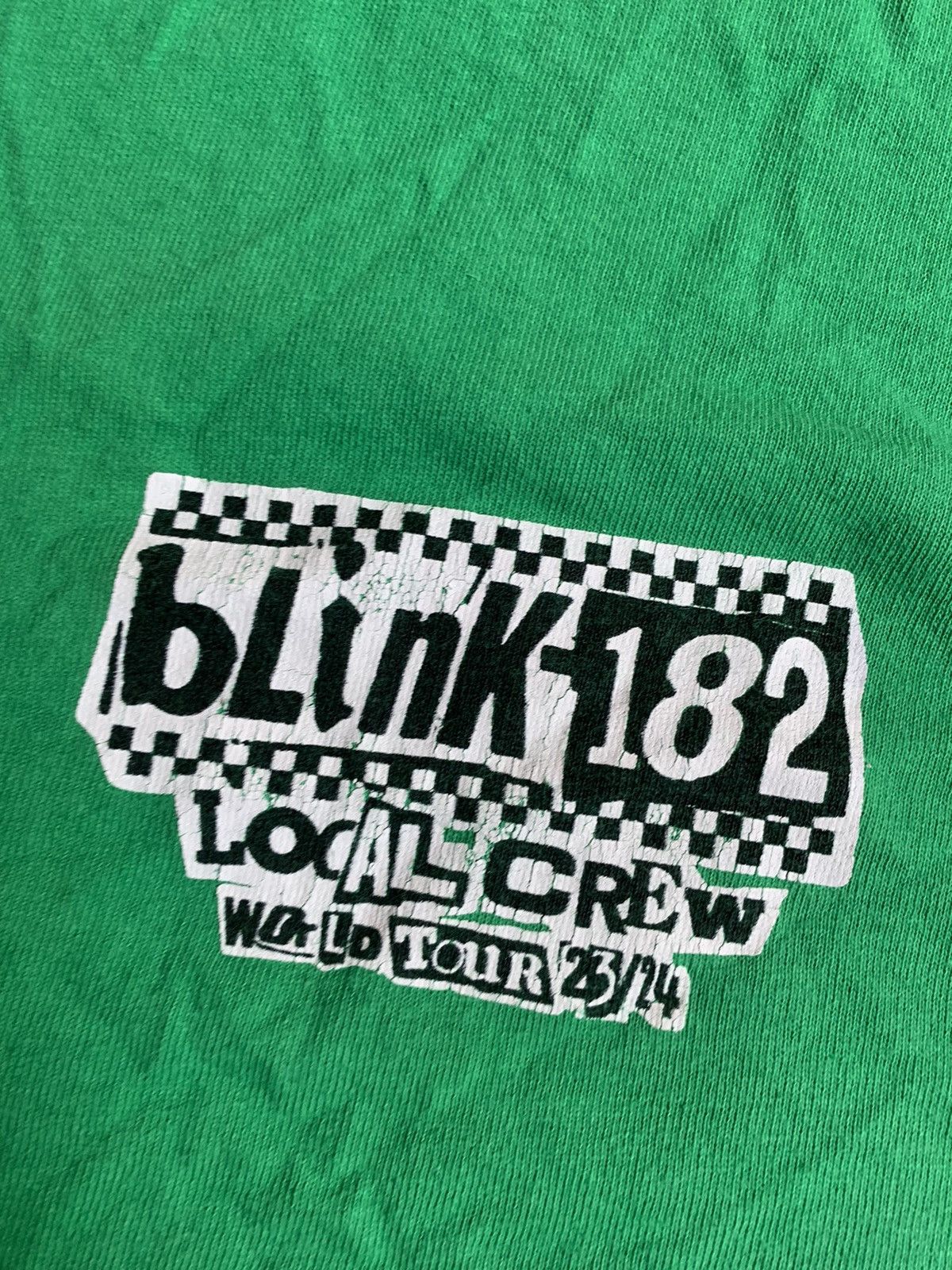 Band Tees Rare Blink 182 Local Crew World Tour 2023/24 Punk Tee Size US XL / EU 56 / 4 - 3 Thumbnail