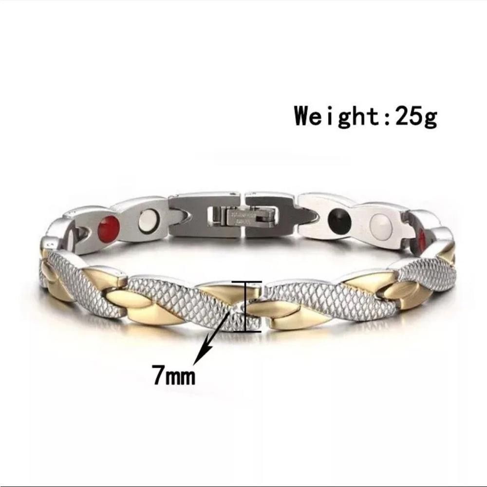 Designer Health Bracelet Arthritis Bio Therapy Chronic Pain Relief Size ONE SIZE - 3 Thumbnail