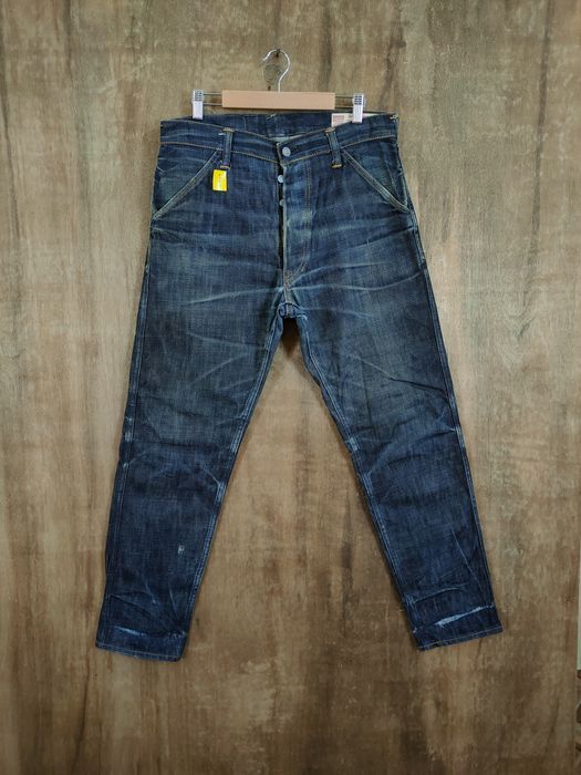 Evisu × Japanese Brand 💥RARE Evisu Lot 5506 hard denim distressed japan #46-896DLL Size US 34 / EU 50 - 12 Thumbnail