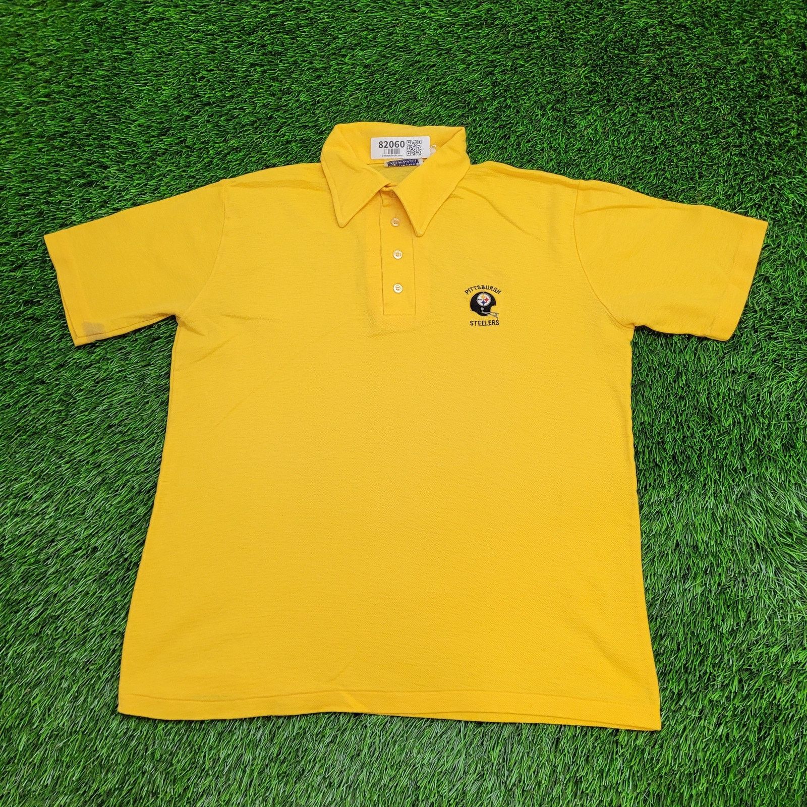 Logo 7 Vintage 60s Pittsburgh Steelers Polo Shirt Large 21x25 Crop Size US L / EU 52-54 / 3 - 1 Thumbnail