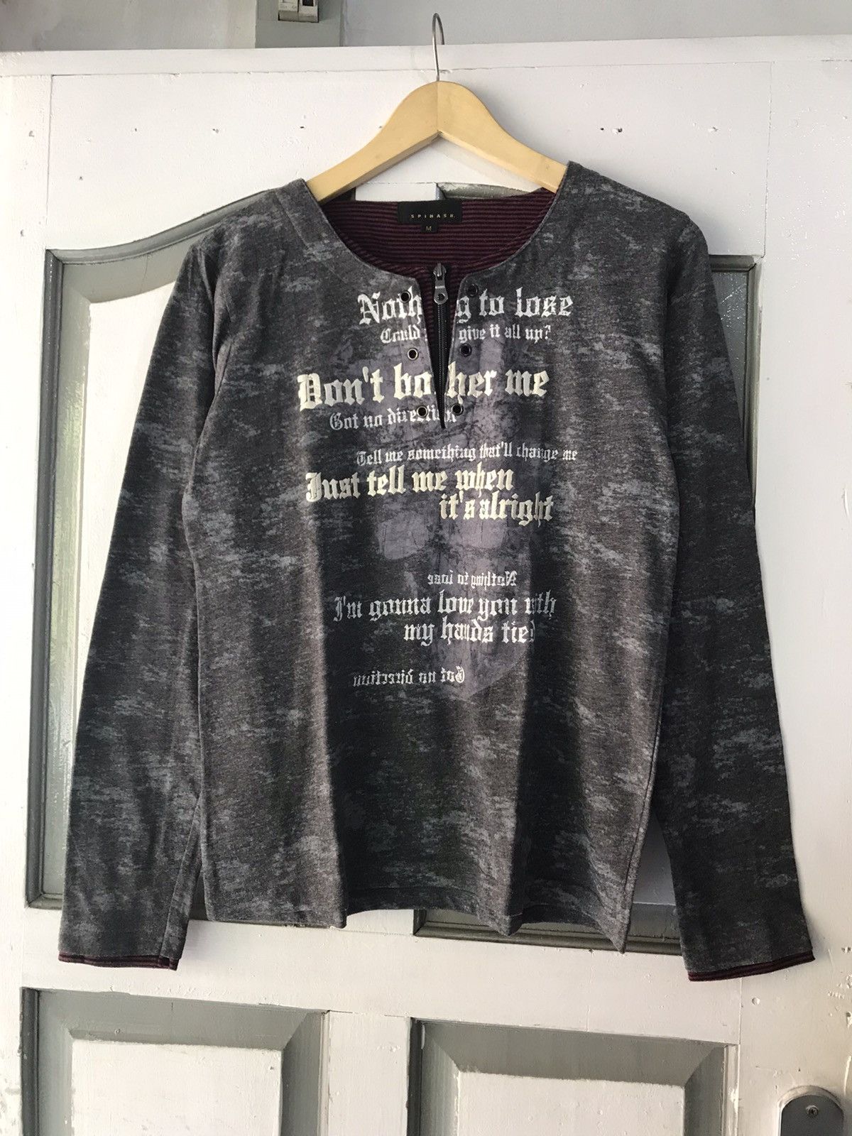 14th Addiction × If Six Was Nine × Japanese Brand Y2K Spinash Poem Laces Up Size US M / EU 48-50 / 2 - 1 Thumbnail