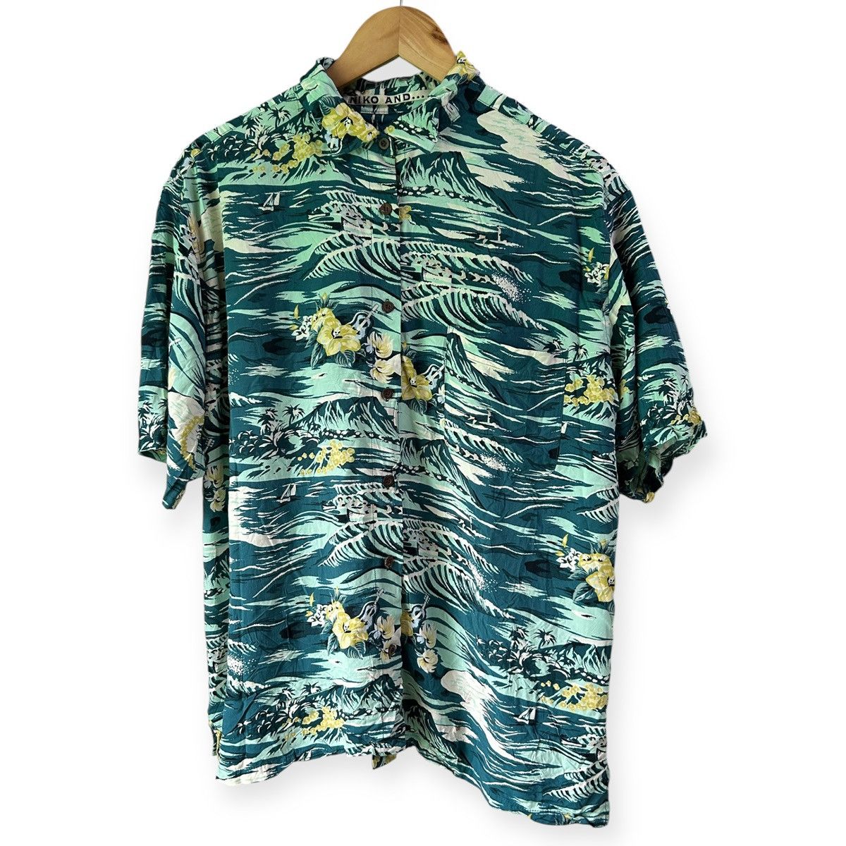 Japanese Brand Niko And Rayon Hawaiian Shirt Size US XL / EU 56 / 4 - 1 Thumbnail