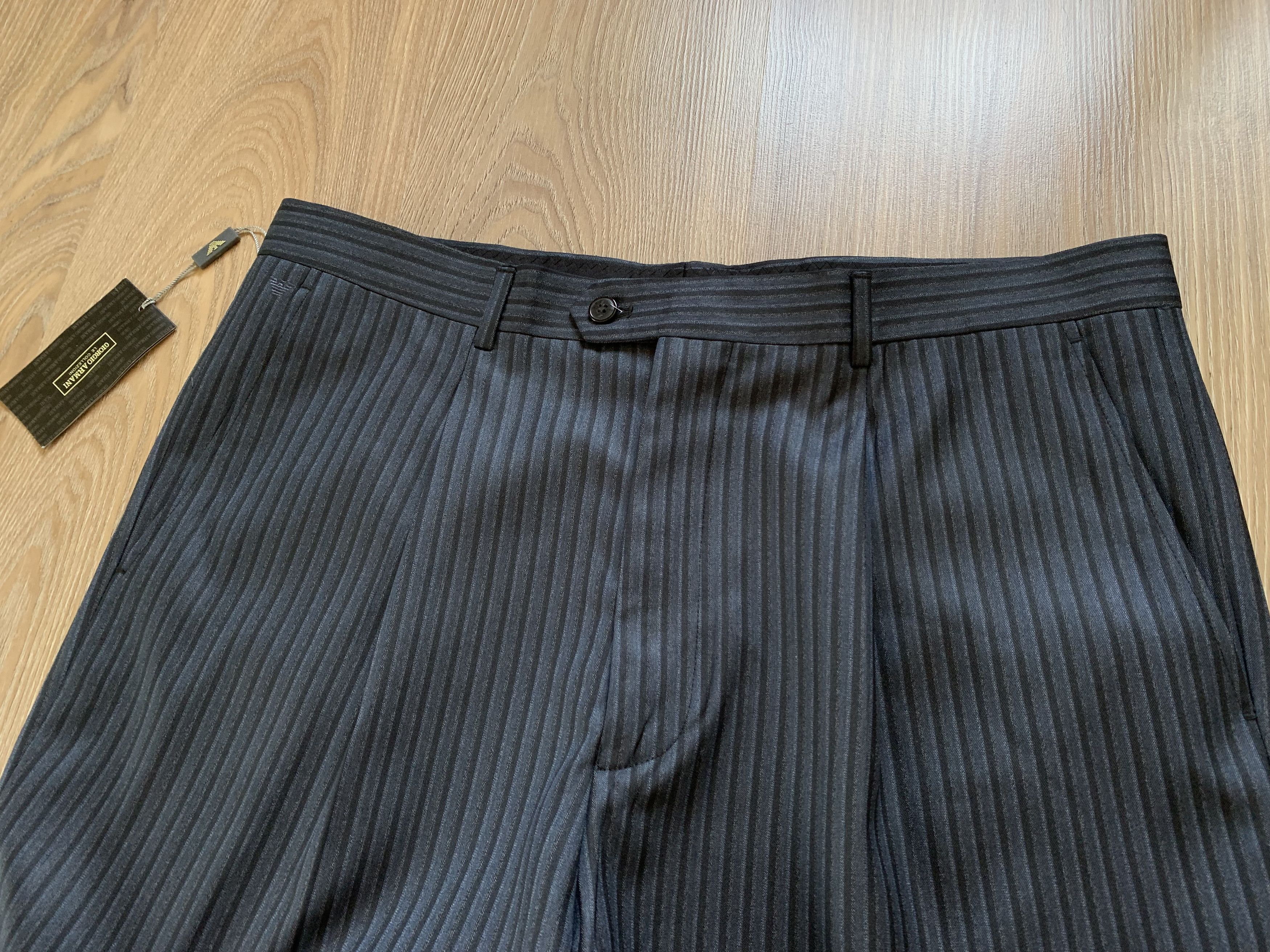 Giorgio Armani × Vintage Vintage Armani Le Collezioni Classic Formal Wool Trousers Size 54R - 3 Thumbnail