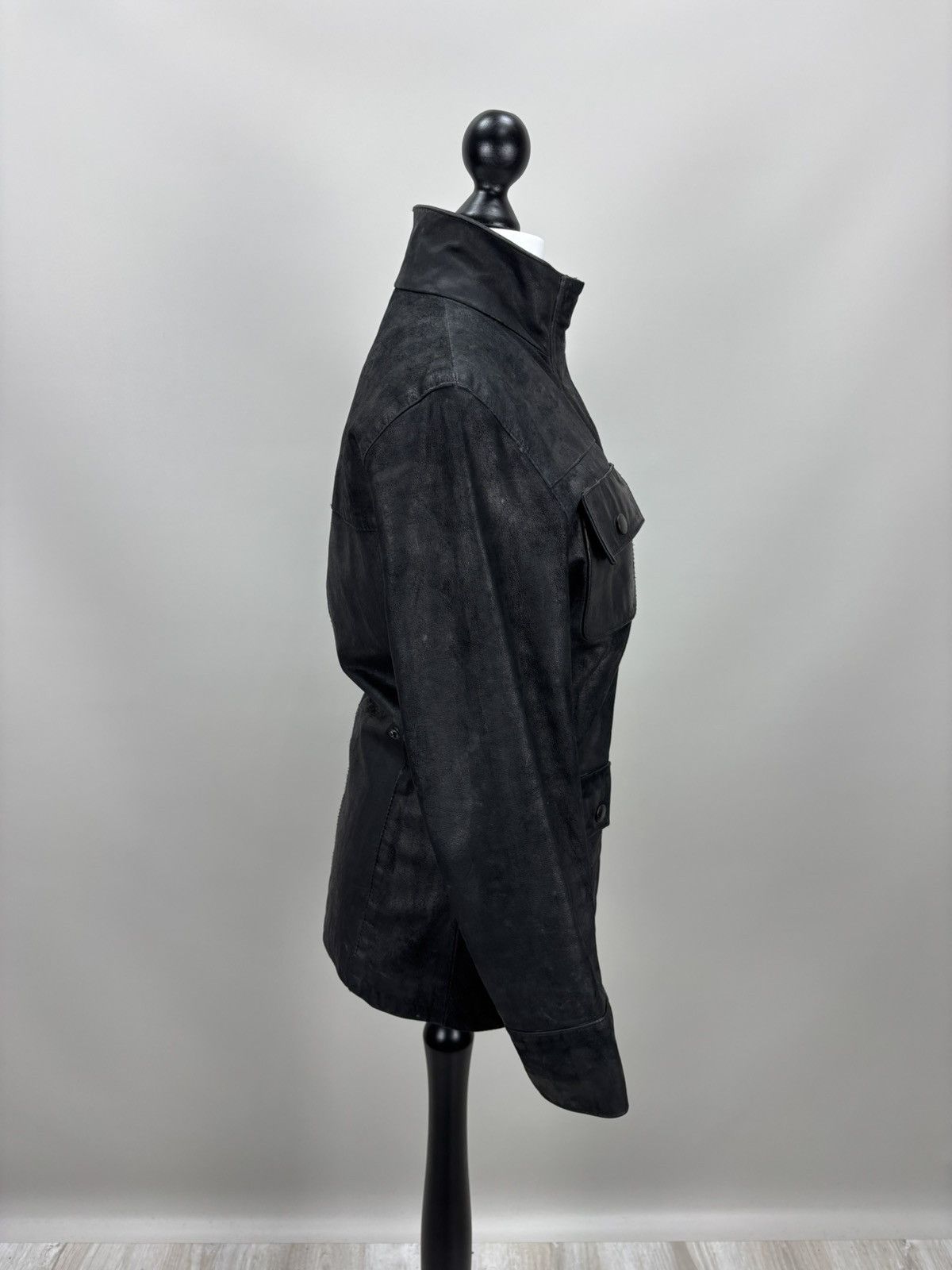 Barbour Womens leather jacket Barbour Size 6 Color Black Size M / US 6-8 / IT 42-44 - 6 Thumbnail