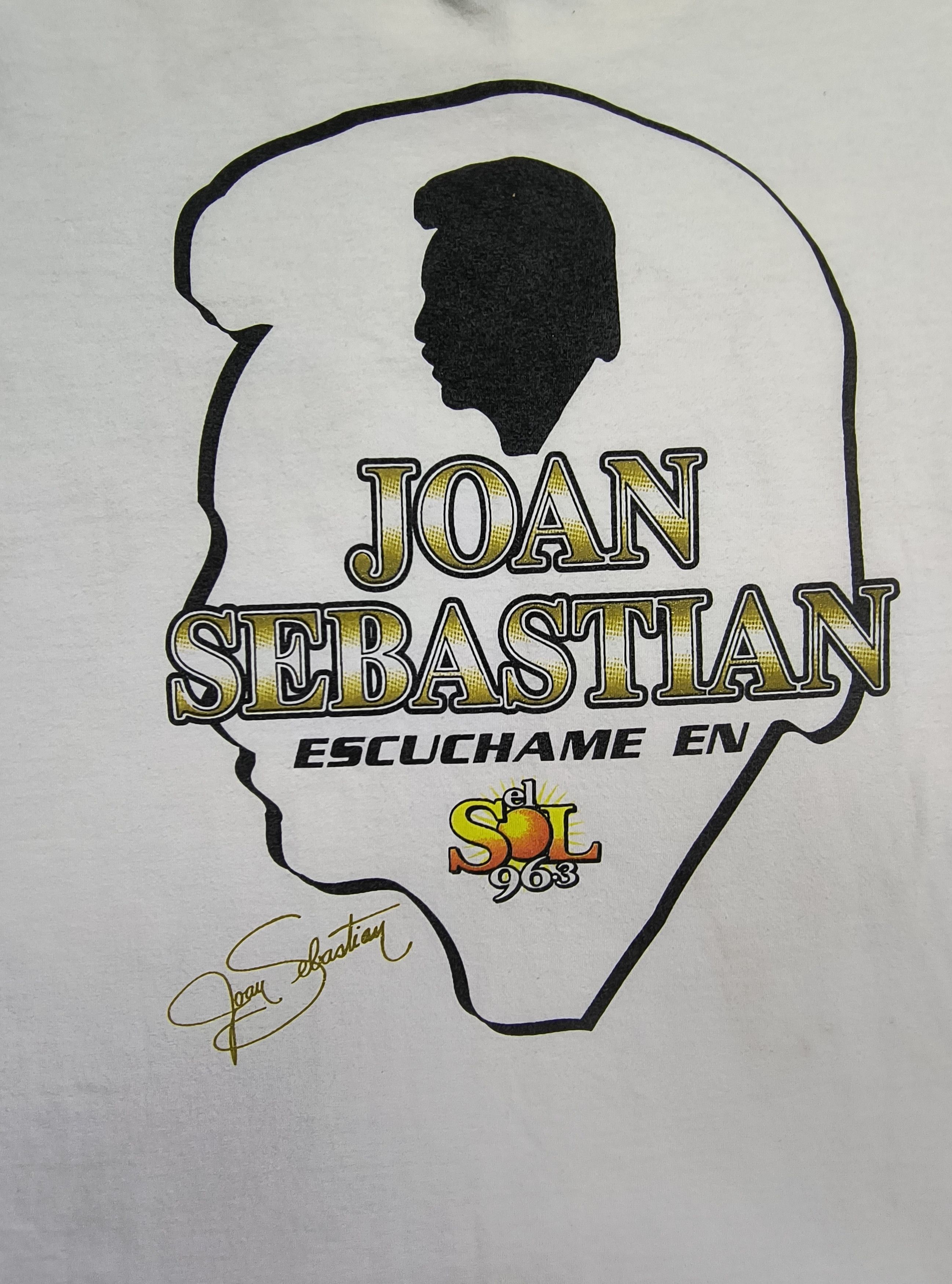 Mexicana Vintage Joan Sebastian radio El Sol 96.3 Balboa Records tee Size US L / EU 52-54 / 3 - 1 Thumbnail