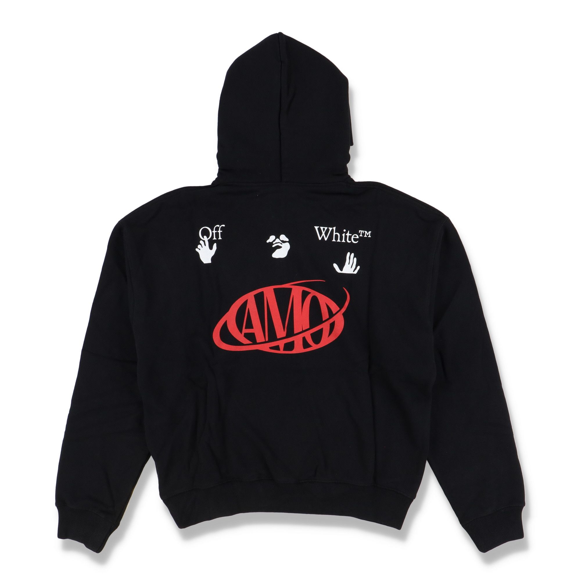 Off-White x AMO Black No Shop Logo Oversized Hoodie Size US XXS / EU 40 - 8 Thumbnail