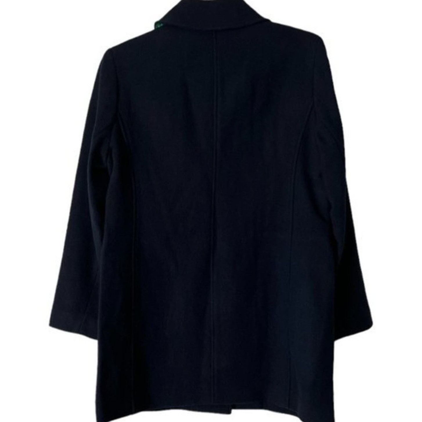 J.Crew J.CREW Petite Navy Wool-Blend Topcoat w/ Tags, 6P Size M / US 6-8 / IT 42-44 - 3 Thumbnail