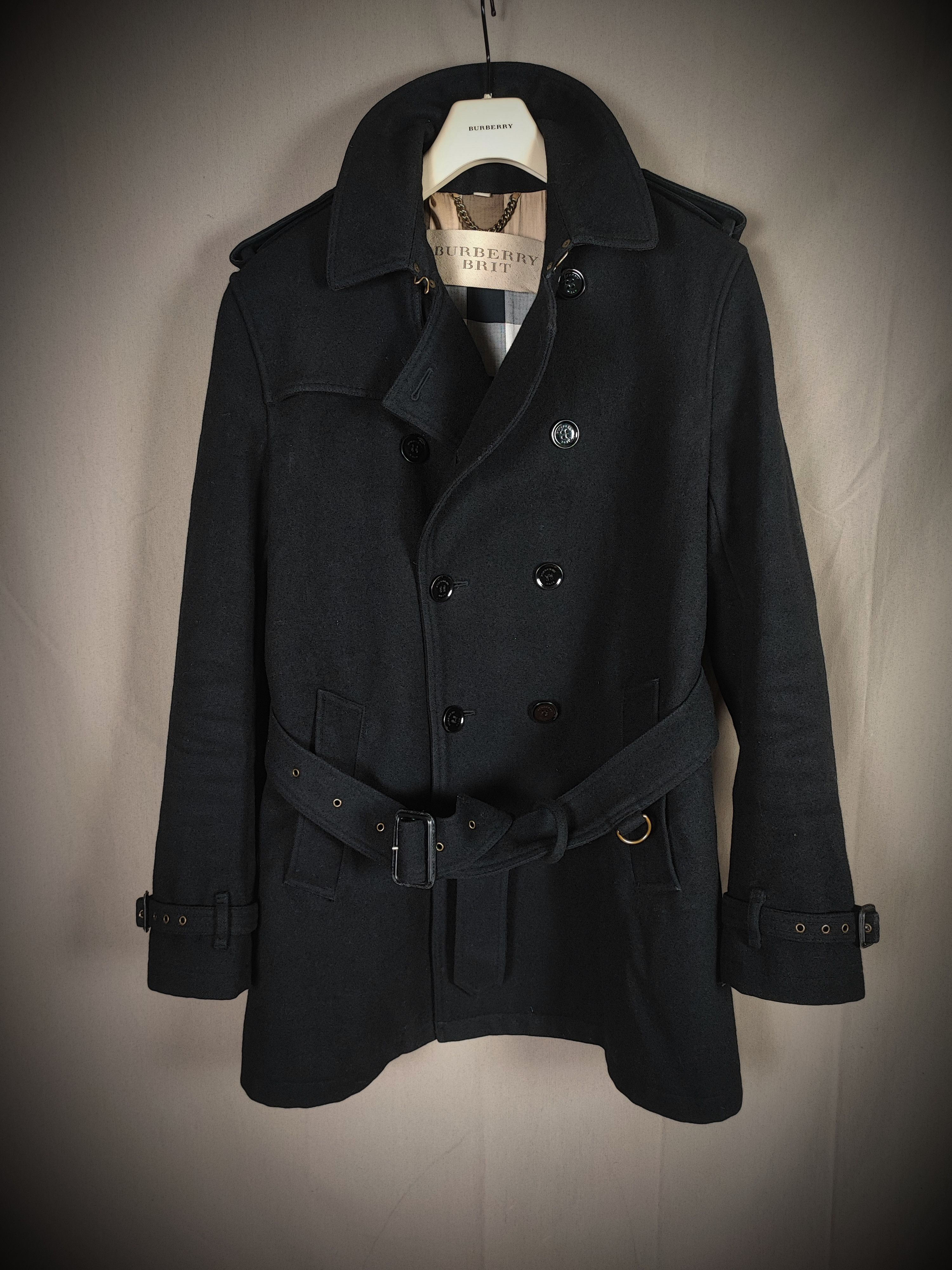 Burberry 🔥 Burberry Trench-coat Wool Size L🔥 Size US L / EU 52-54 / 3 - 4 Thumbnail