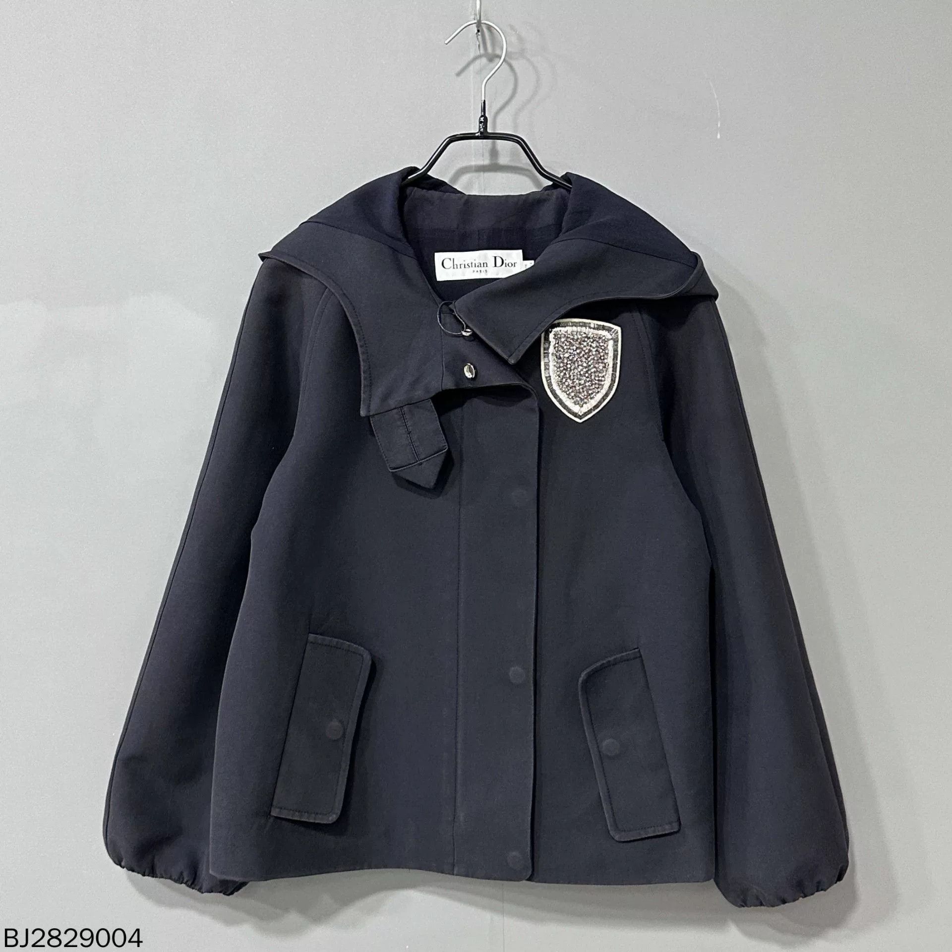 Dior Black Long-Sleeve Zip Blazer