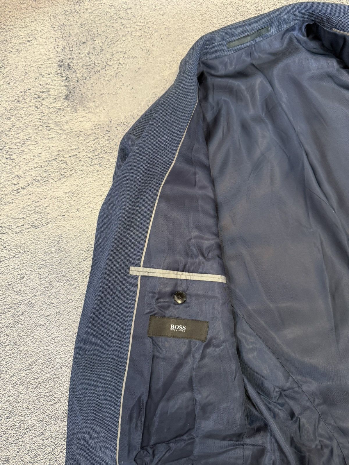 Hugo Boss Hugo Boss Men Wool Suit US36R UK46 Dark Blue 2Button Germany Size 36R - 4 Thumbnail