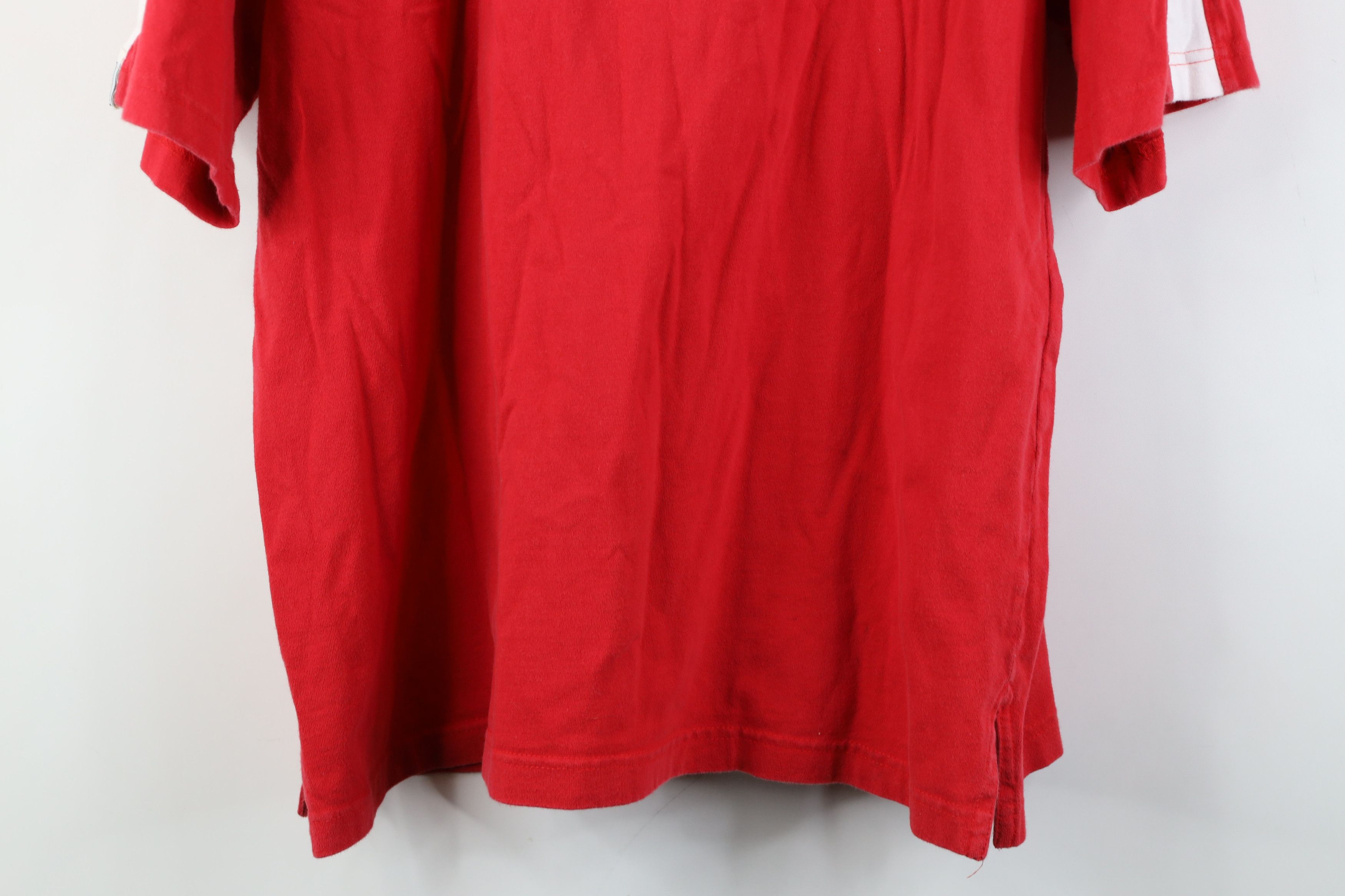 Vintage Vintage 90s Spell Ohio State University T-Shirt Red Cotton Size US L / EU 52-54 / 3 - 13 Thumbnail