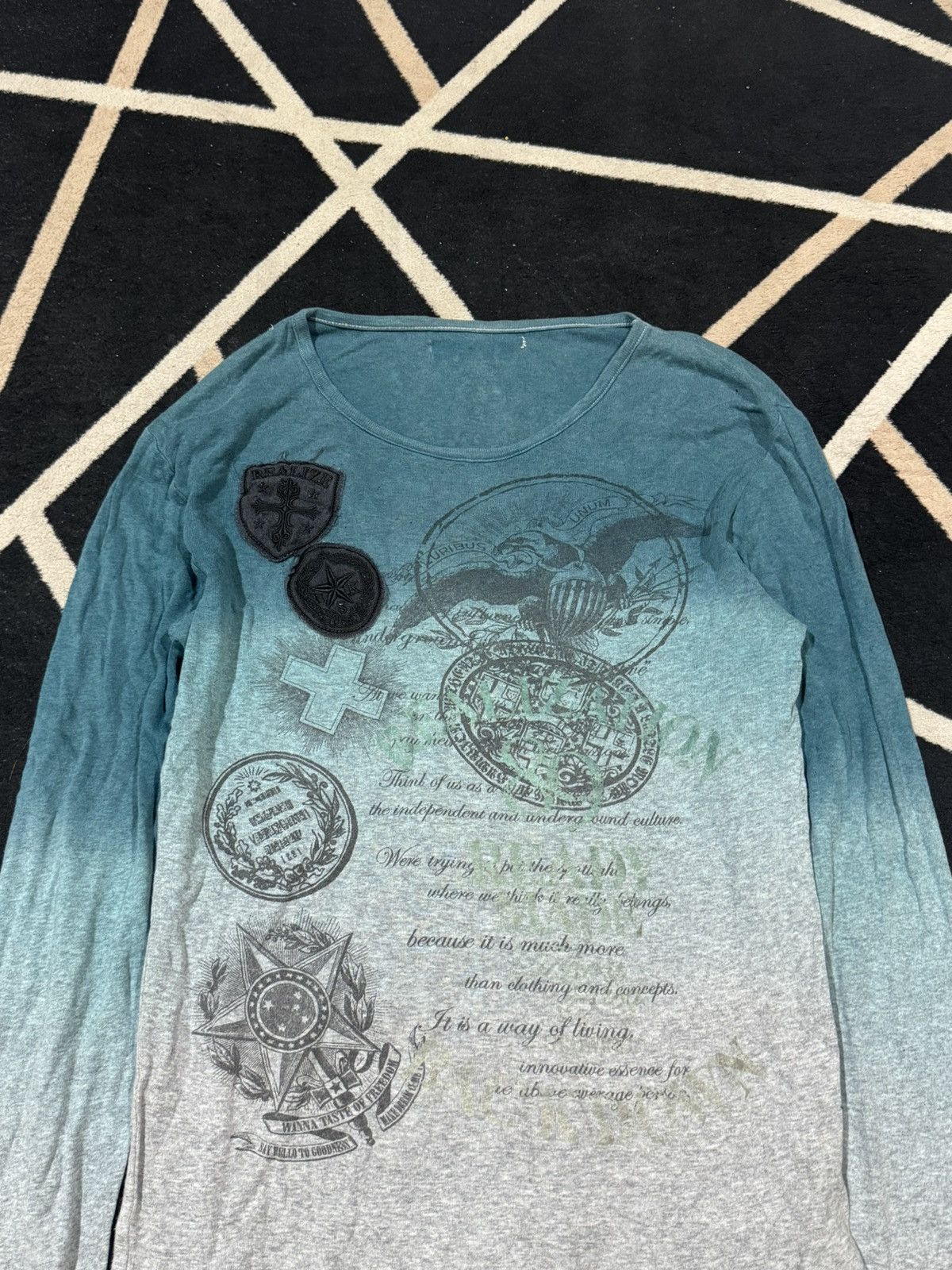 Tornado Mart Japanese Poem Long Sleeve Archived Styled Size US M / EU 48-50 / 2 - 2 Thumbnail