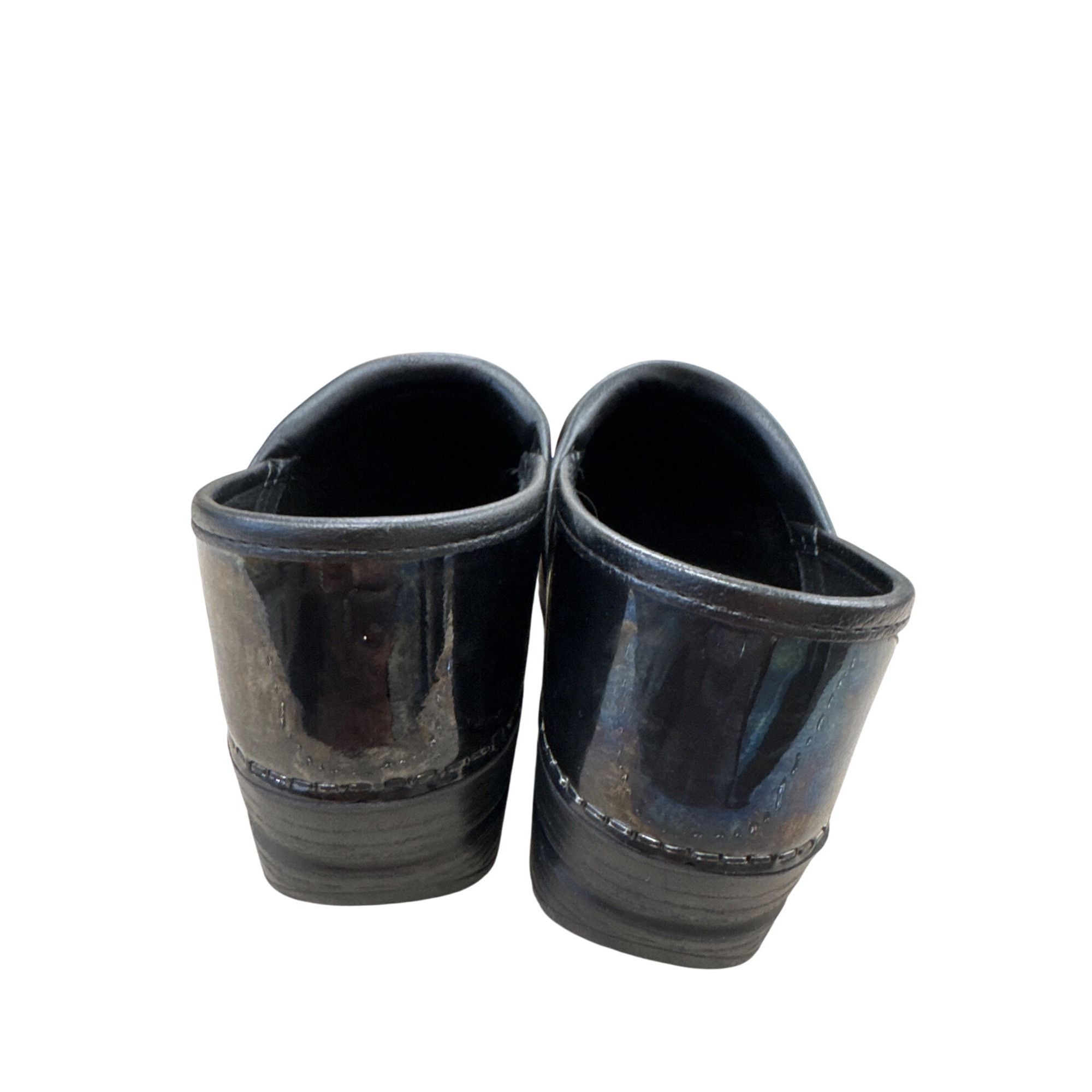 Dansko Dansko Womens Black Leather Clogs Shoes Size 8.5 SKU 7180 Size US 8.5 / IT 38.5 - 6 Thumbnail
