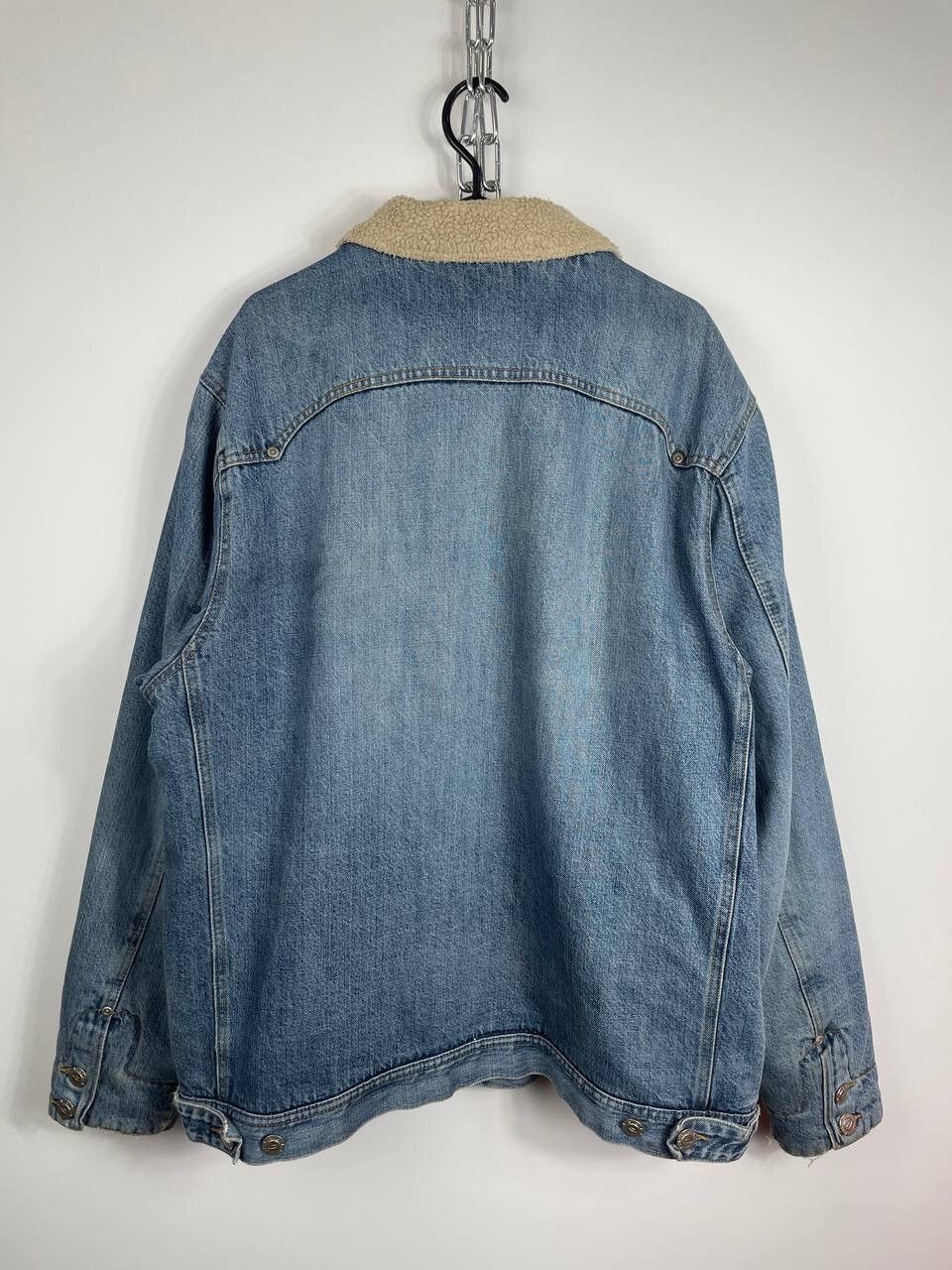 Oakley × Vintage Vintage Oakley Software Denim Sherpa Jacket Y2K Size US L / EU 52-54 / 3 - 5 Thumbnail