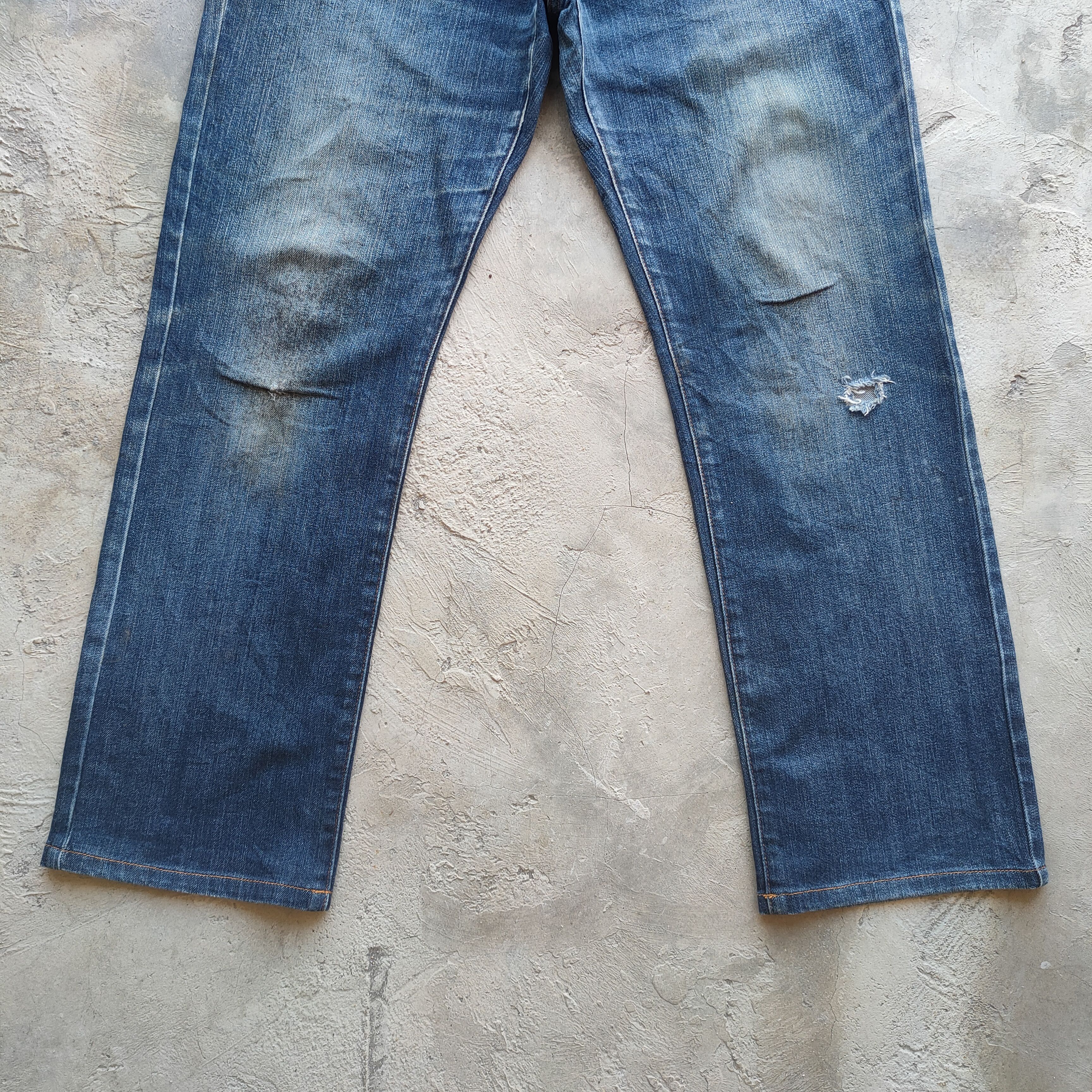 Crocs W32 VINTAGE CROCODILE FADED DISTRESSED JEANS PANTS Size US 32 / EU 48 - 4 Thumbnail