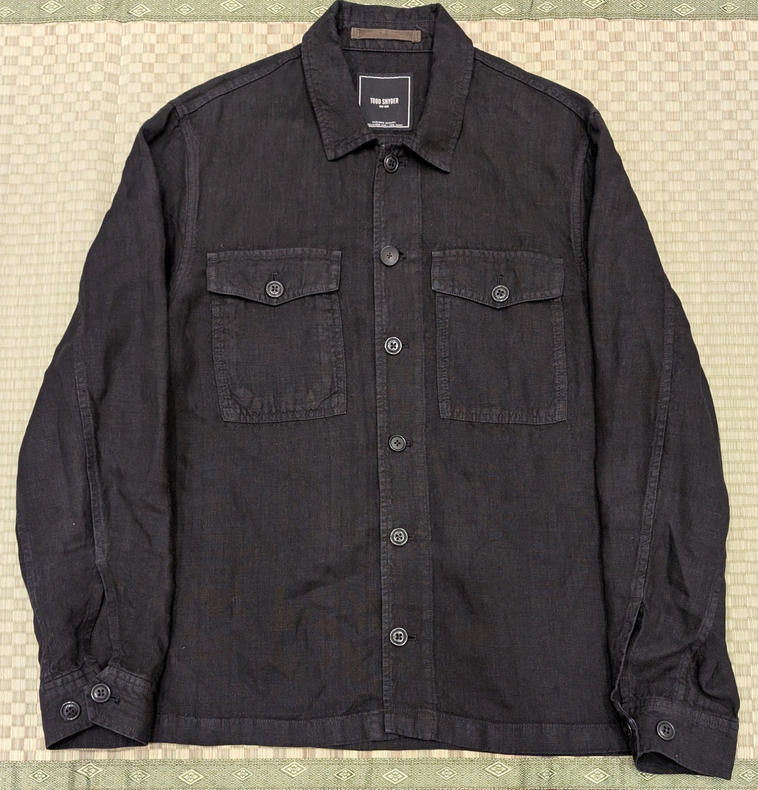 Todd Snyder Todd Snyder 100% Linen Overshirt Size US L / EU 52-54 / 3 - 1 Thumbnail