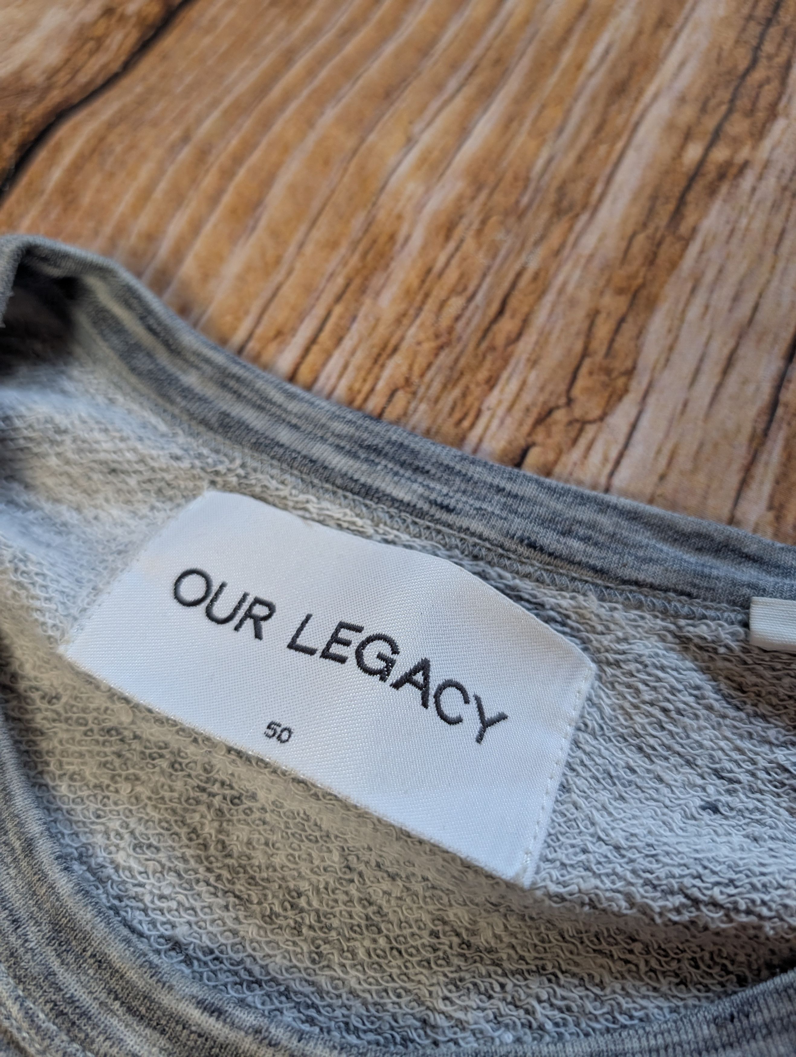 Our Legacy Our Legacy blue grey melange sweatshirt longsleeve Size US M / EU 48-50 / 2 - 2 Thumbnail