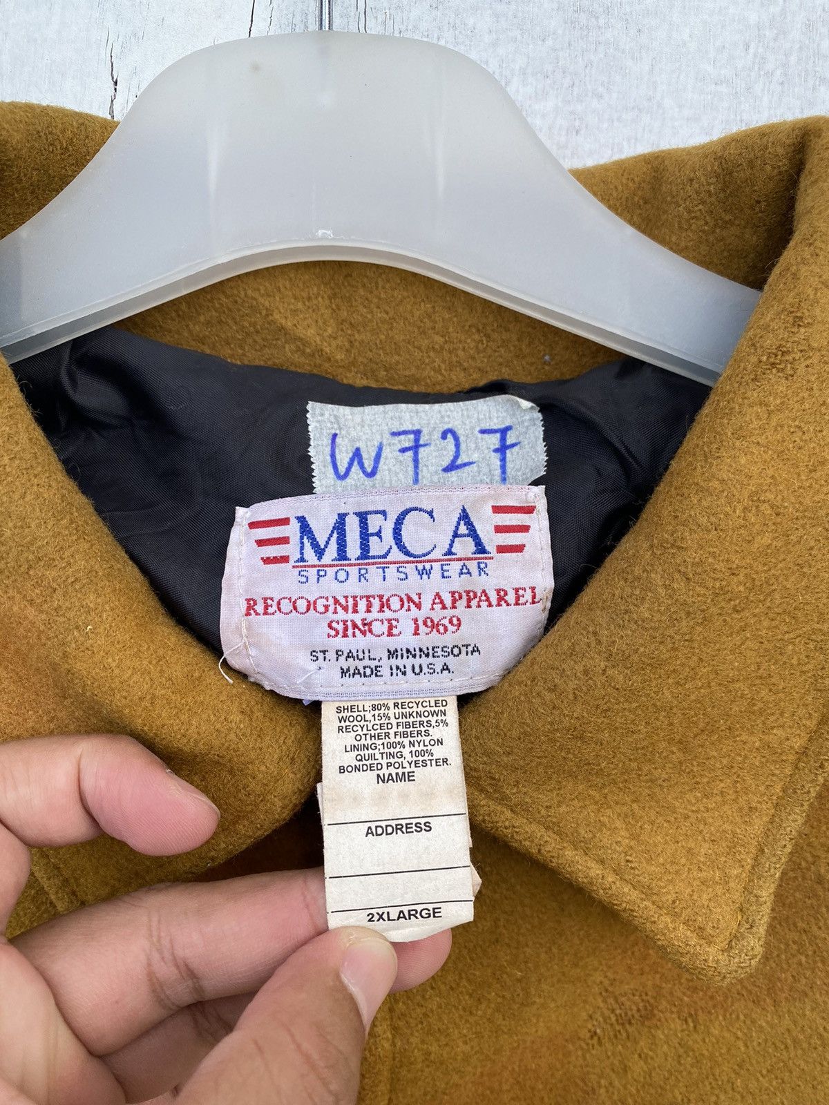 Vintage Vintage 80/90s Meca S Logo Letterman Varsity Jacket Size US XXL / EU 58 / 5 - 7 Thumbnail
