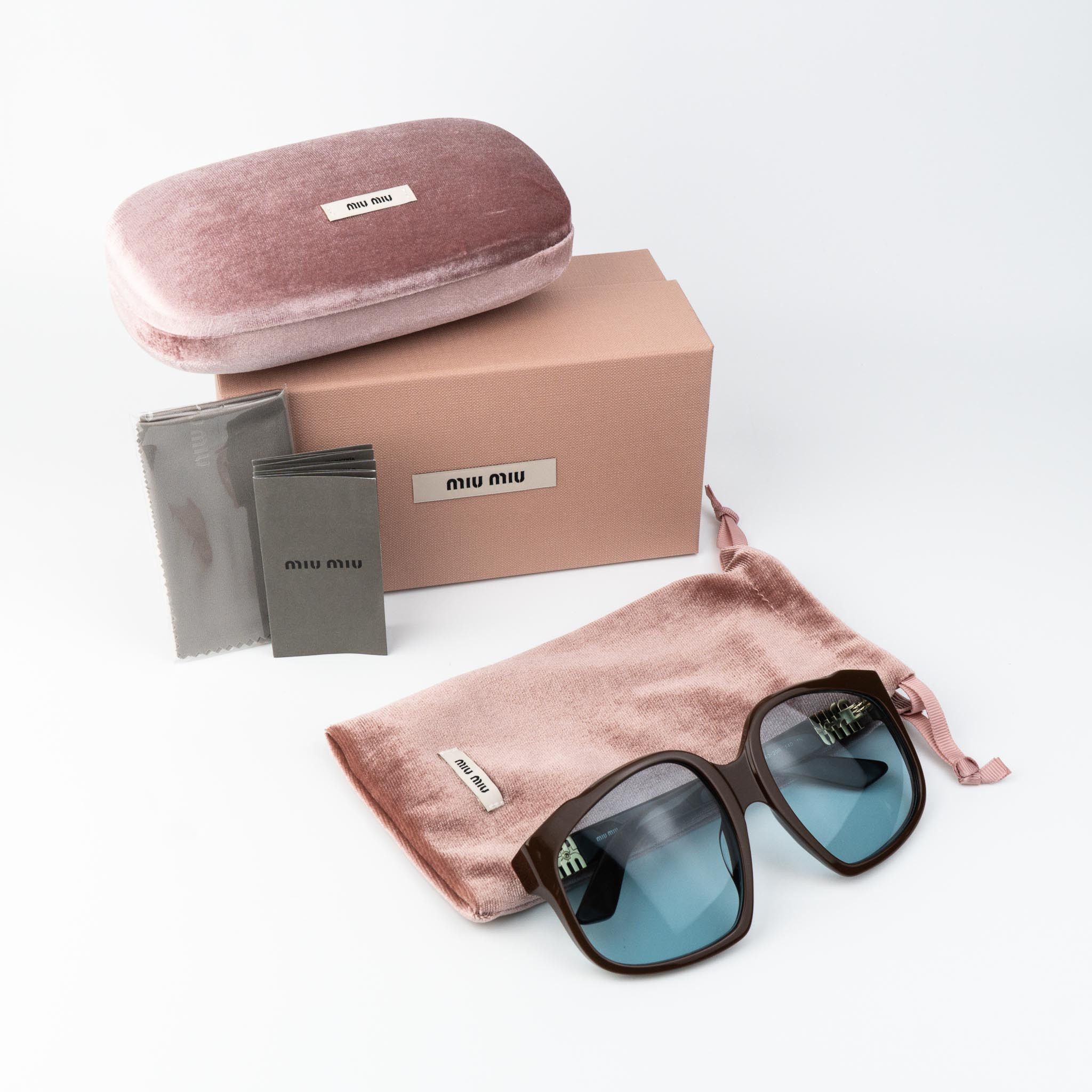 Miu Miu Miu Miu Women Sunglasses MUA07S 24D20R NEW AUTHENTIC Size ONE SIZE - 9 Thumbnail