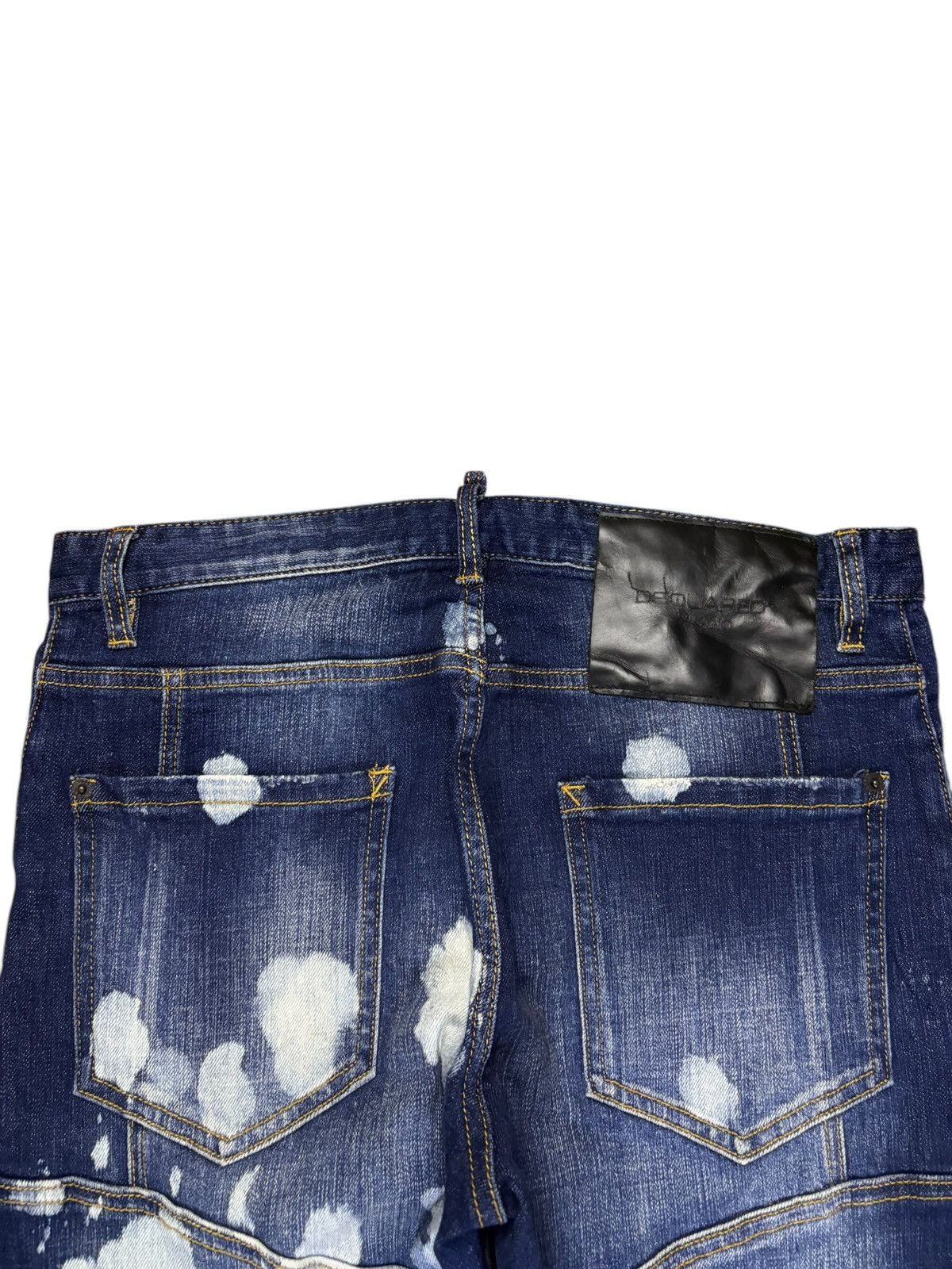 Dsquared2 Vintage Dsquared Bleached Acid Wash Distressed Jeans Size US 33 - 9 Thumbnail