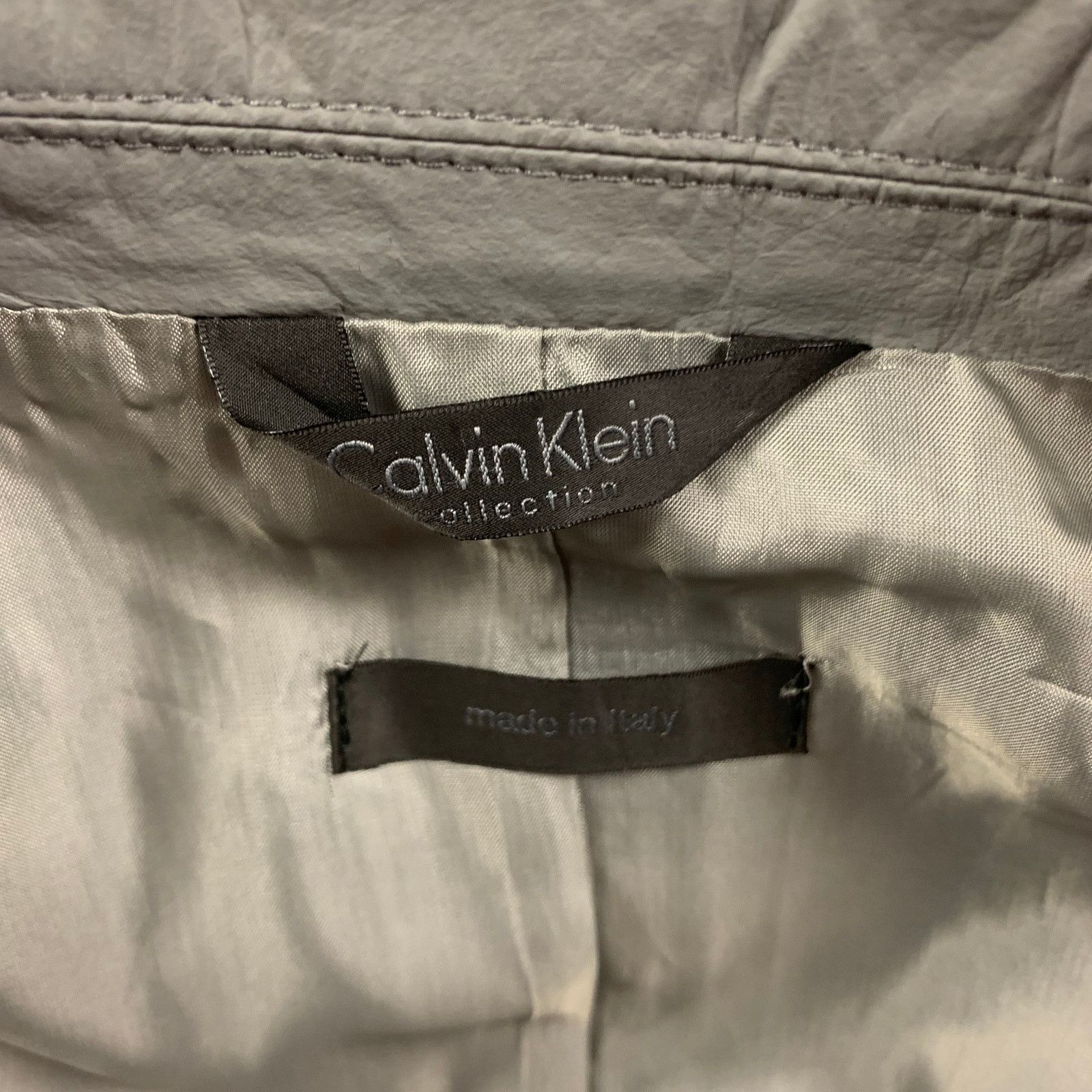 Calvin Klein CALVIN KLEIN COLLECTION 38 Grey Polyurethane Polyester Suit Size 38R - 9 Thumbnail