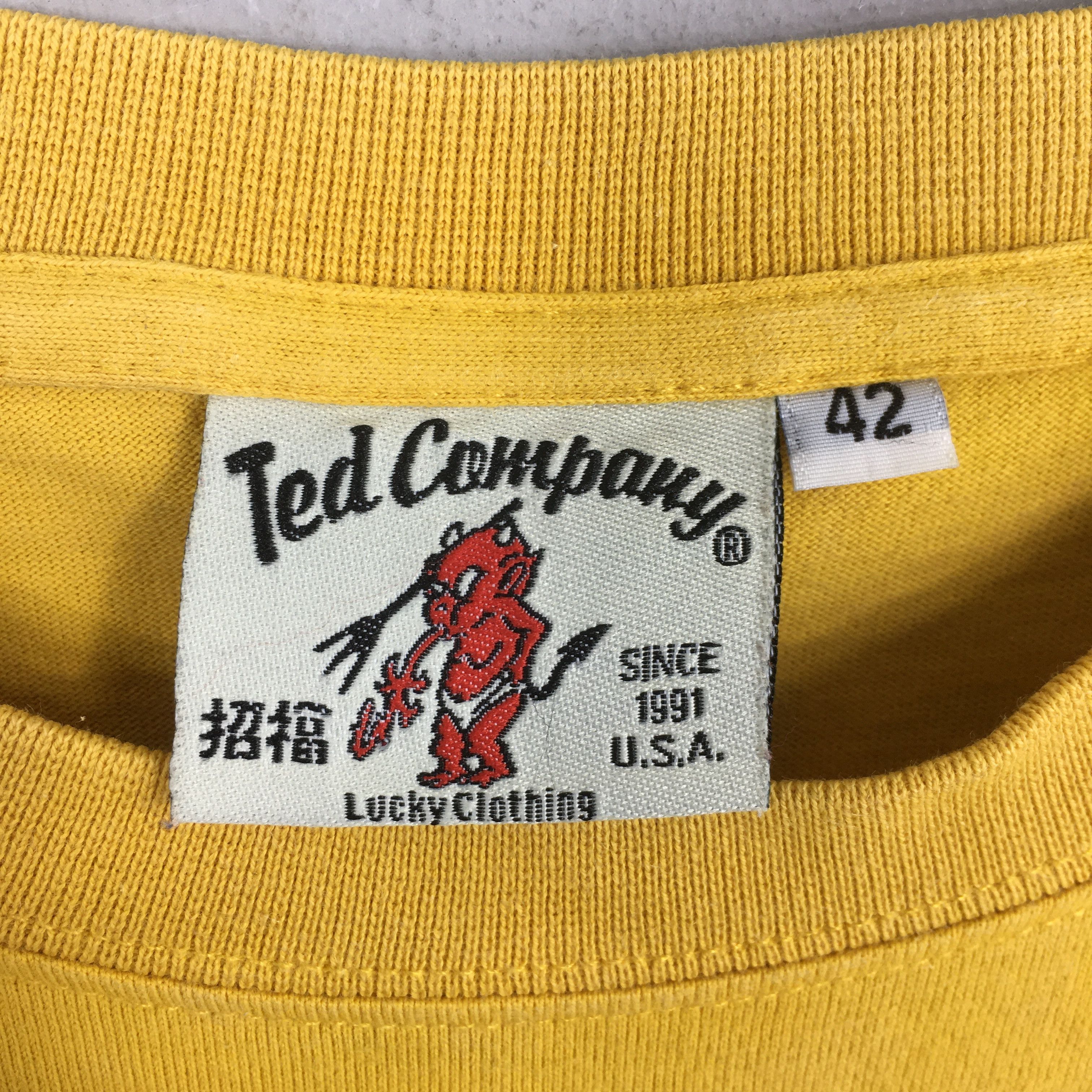 Other Vintage Ted Company Tedman Take 5 Yellow T shirt Medium Size US M / EU 48-50 / 2 - 5 Thumbnail