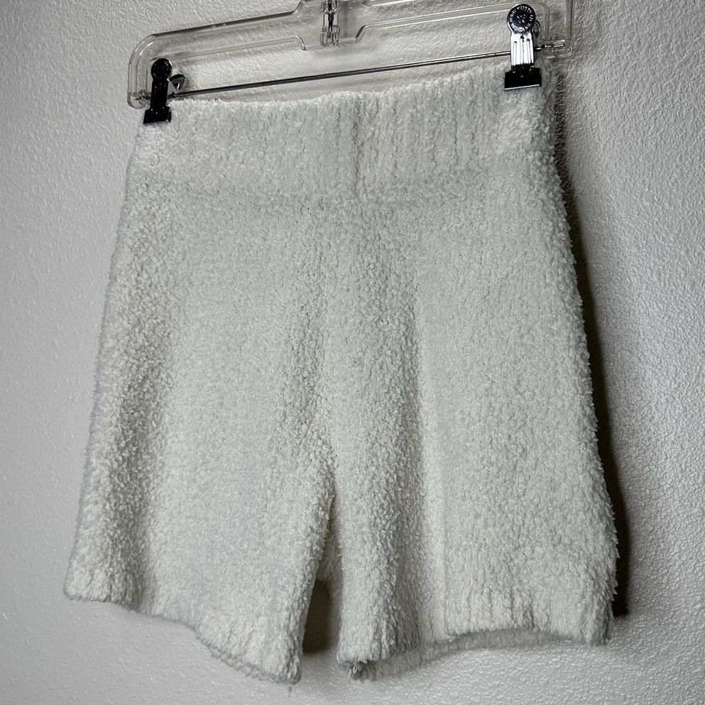 SKIMS Skims Ivory Cream Cozy Knit Stretch Terrycloth Shorts S / M Size 27" / US 4 / IT 40 - 3 Thumbnail