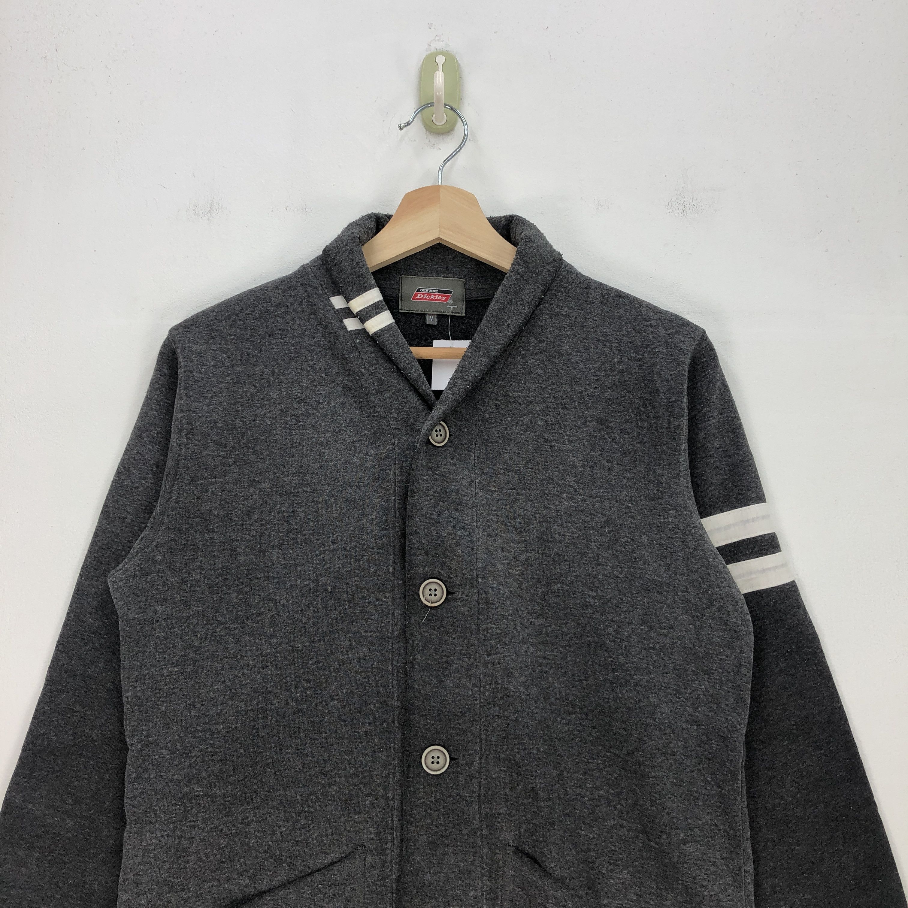 Dickies × Vintage Vintage 90s Dickies Sweater Cardigan Varsity Sweatshirt | . Size US M / EU 48-50 / 2 - 2 Thumbnail