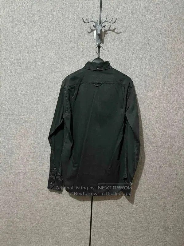 Prada Prada Black Gray Embroidered Logo Shirt. Size US M / EU 48-50 / 2 - 2 Thumbnail